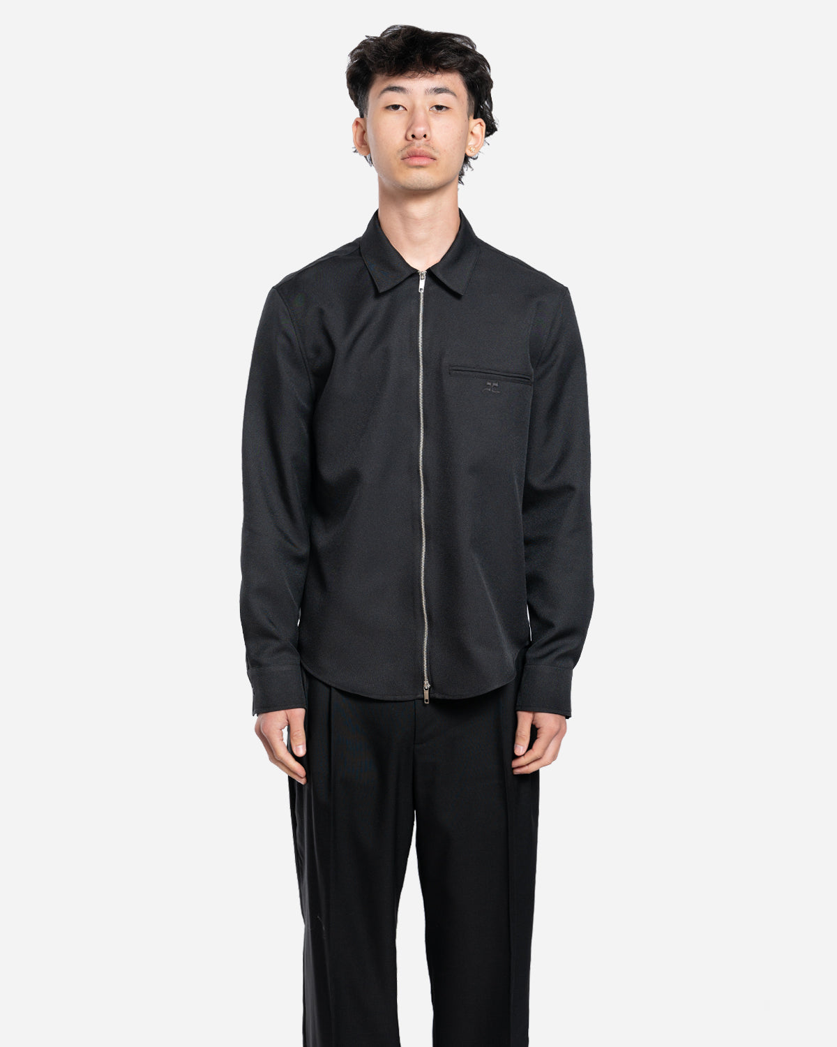 Chemise Zippée en Twill Léger