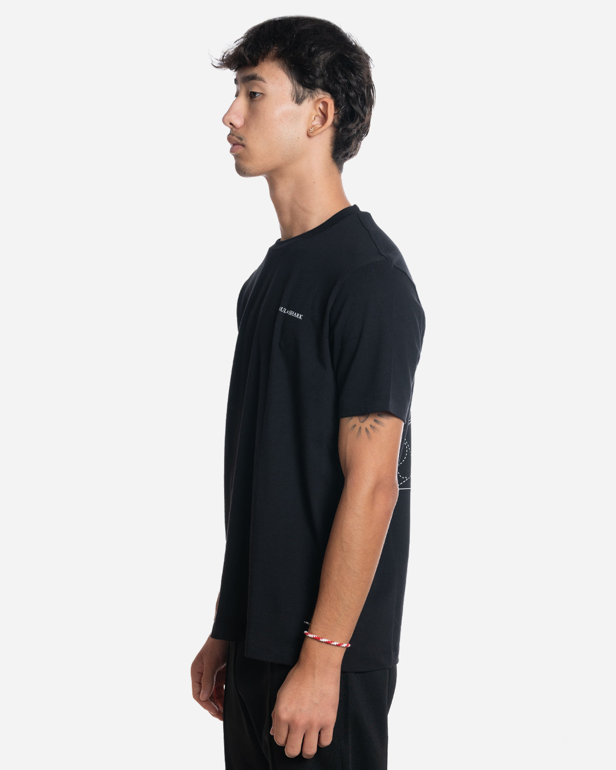 T-Shirt en Coton avec Print au Dos