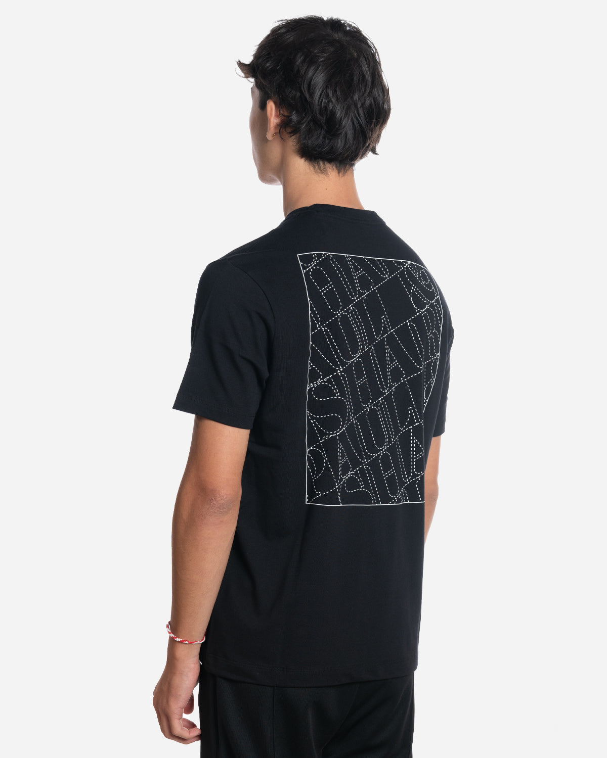 T-Shirt en Coton avec Print au Dos