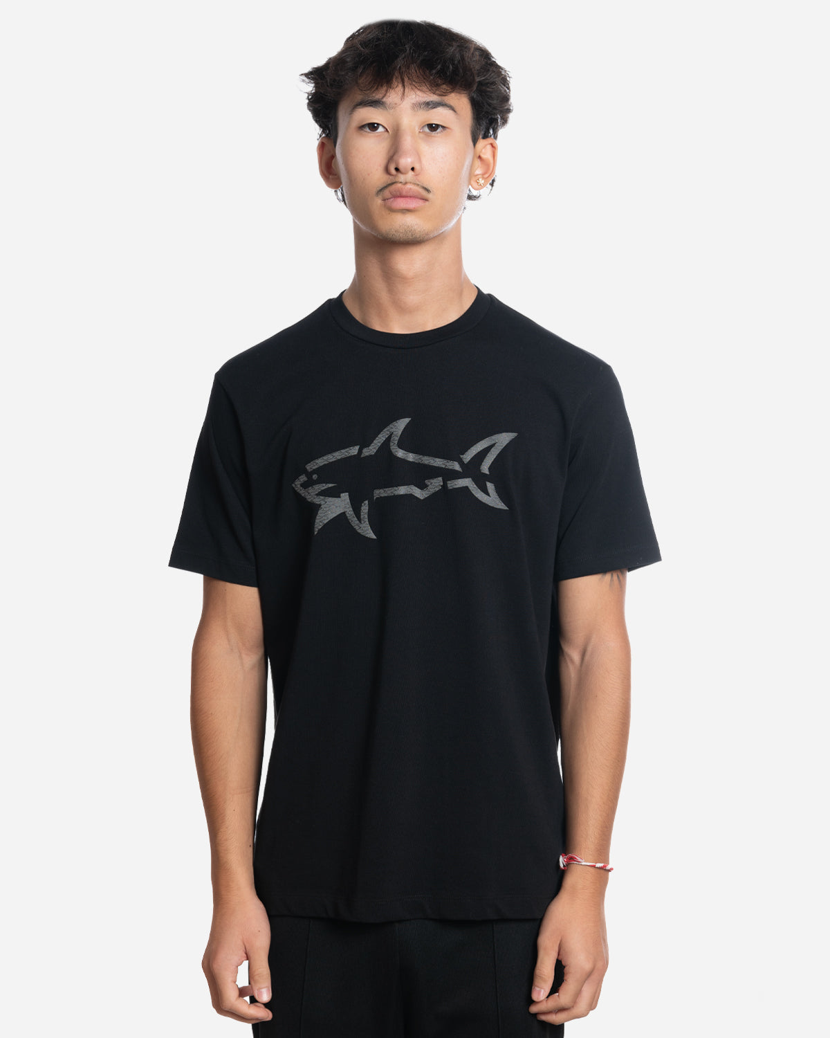 T-Shirt en Coton avec Print Shark
