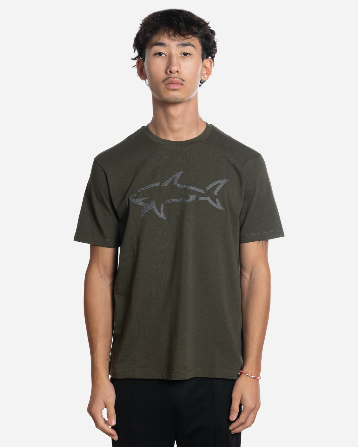 T-Shirt en Coton avec Print Shark