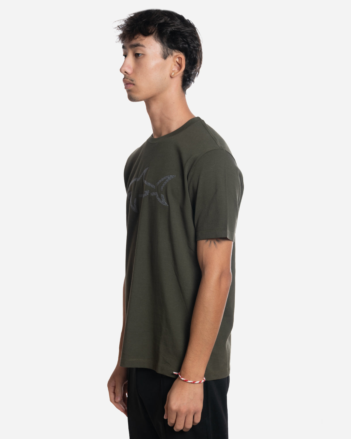 T-Shirt en Coton avec Print Shark
