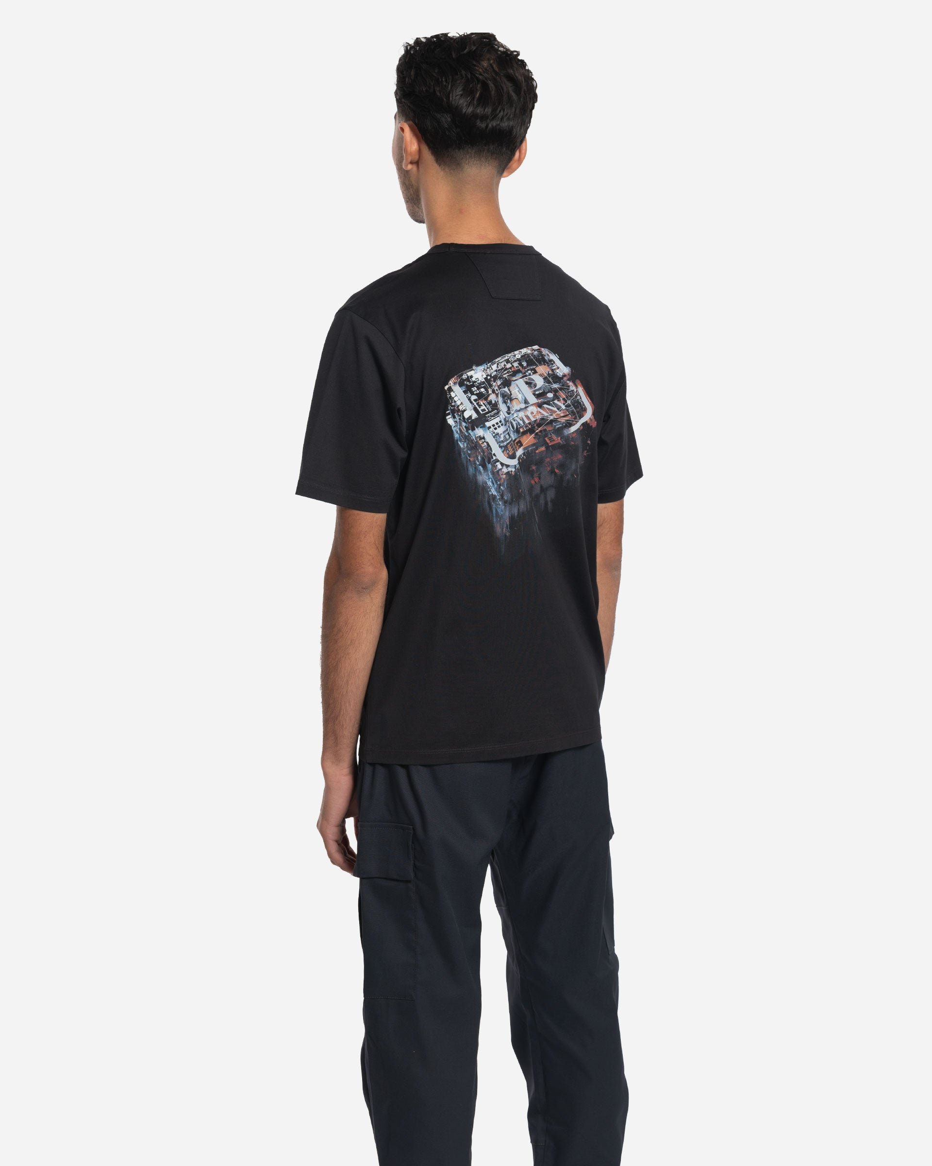 T-Shirt à Badge Metropolis Series Mercerized Jersey