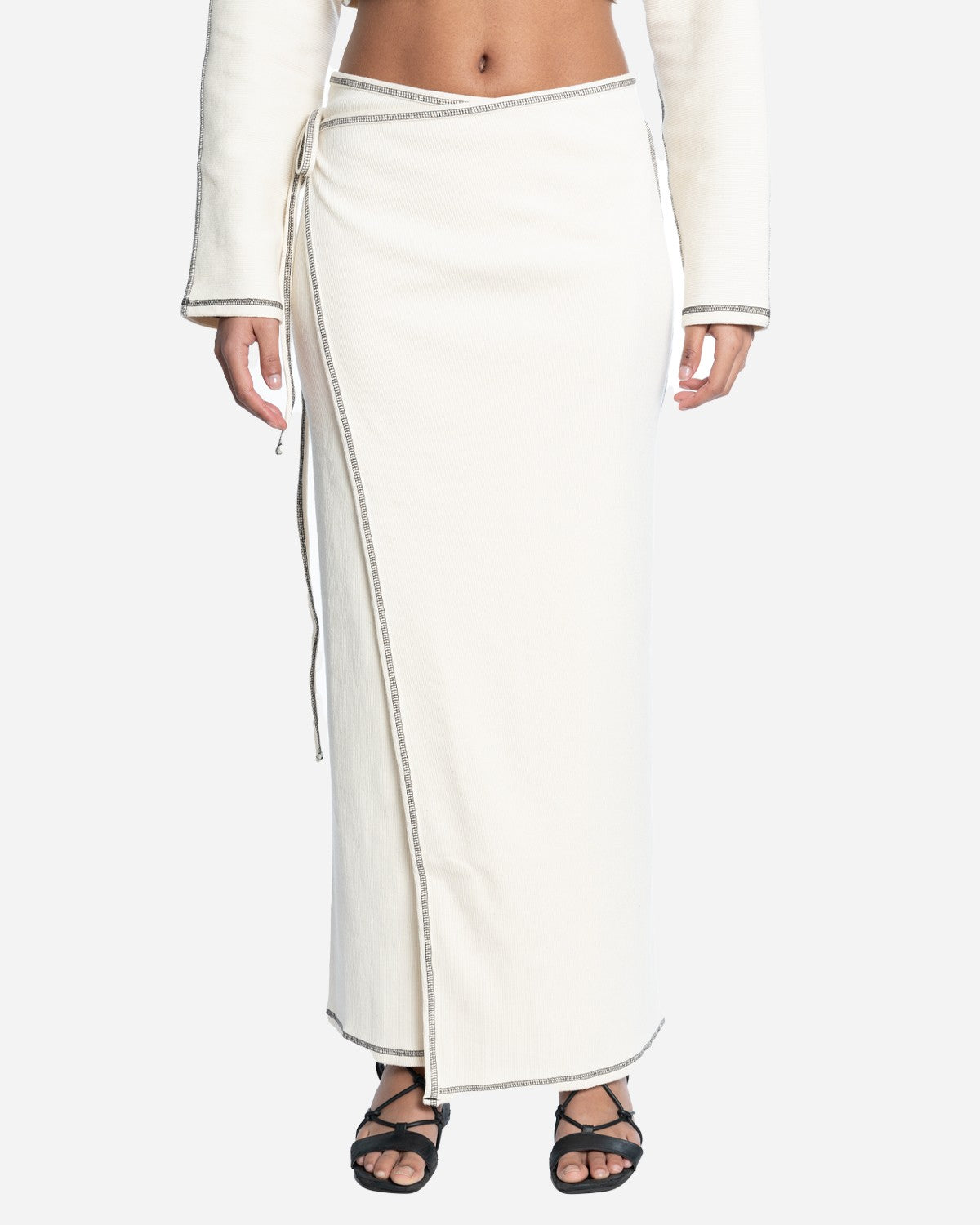 Garble Wrap Skirt