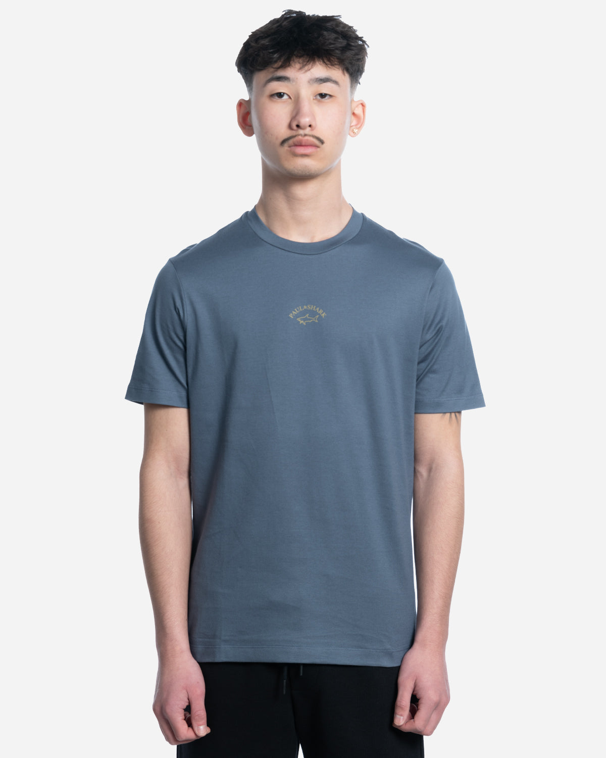 T-Shirt en Coton avec Logo Gold Reflex
