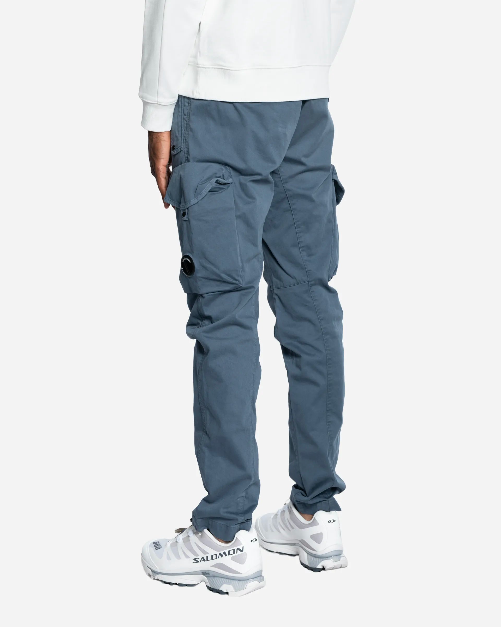 Pantalon Cargo en Coton Strech Lens Orion Blue