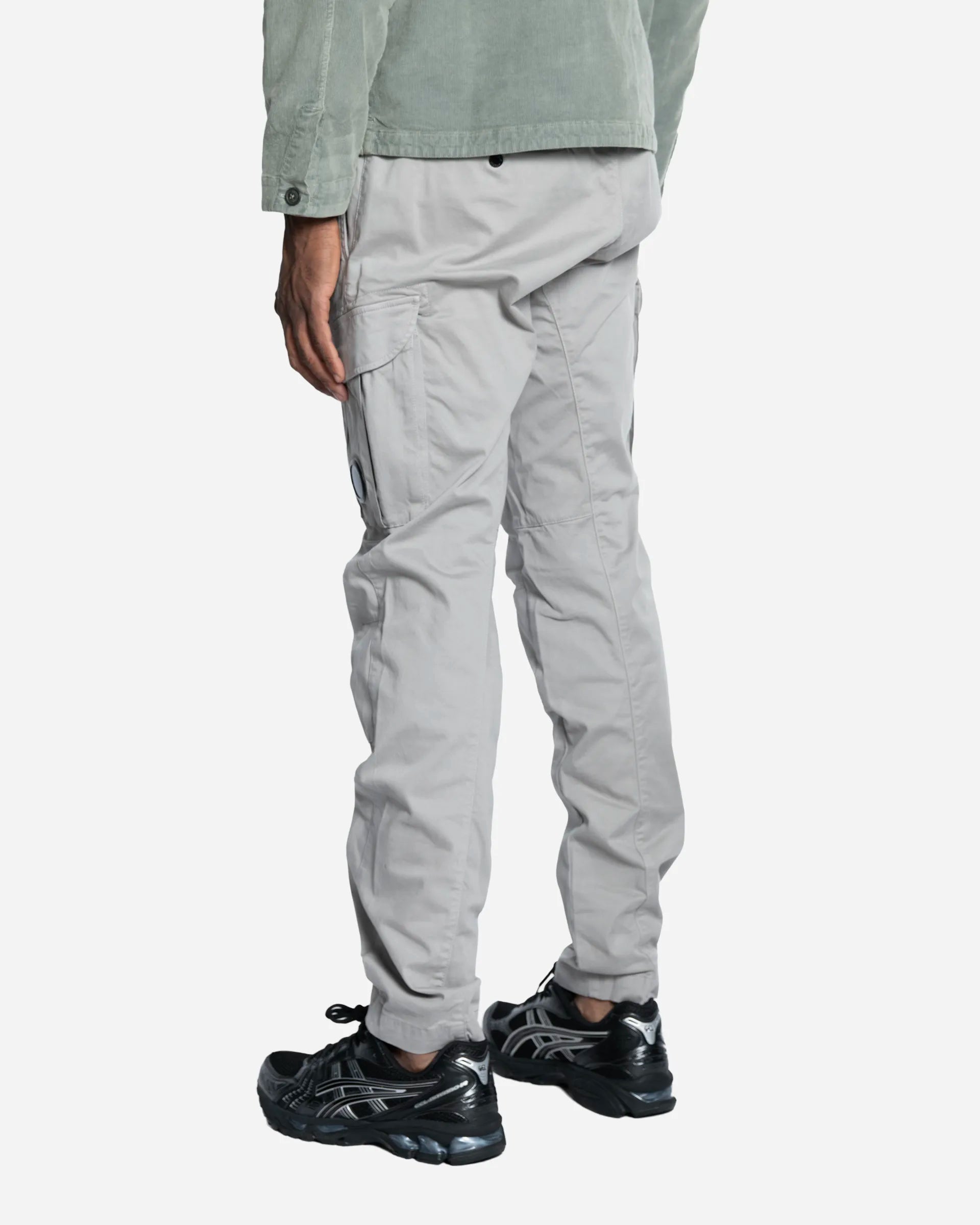 Pantalon Cargo Lens en Coton Stretch Flint Grey