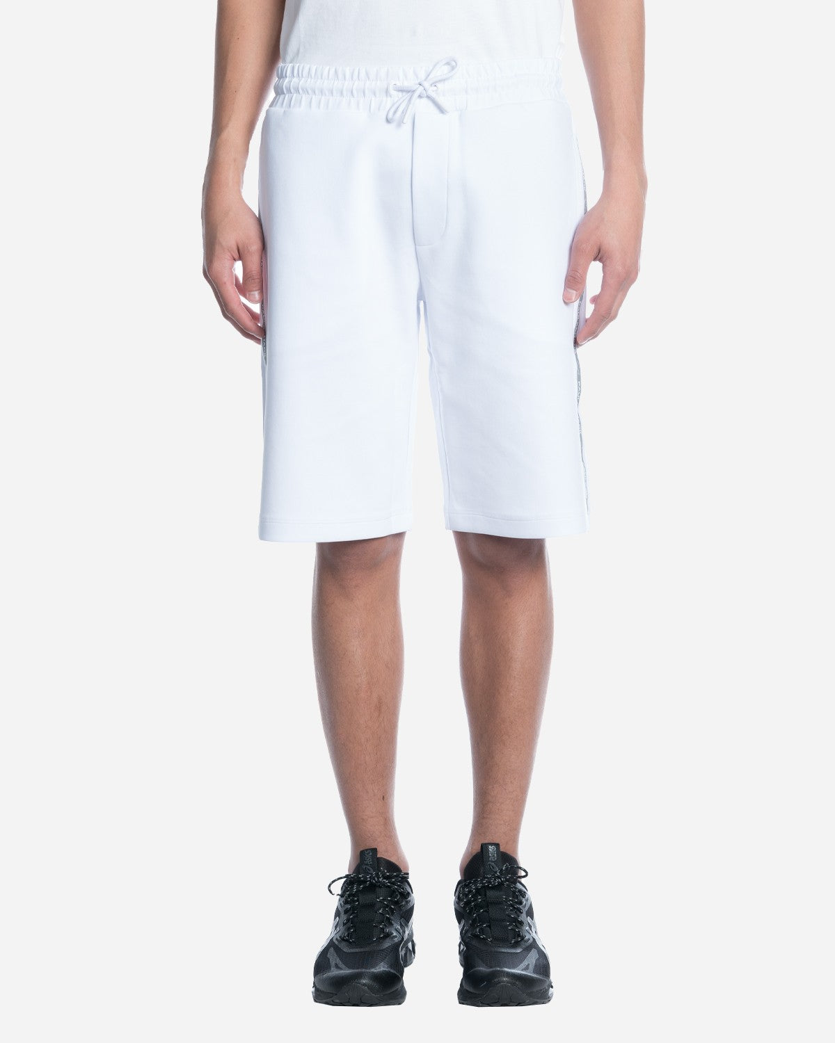 Short en Coton avec Imprimé Reflex