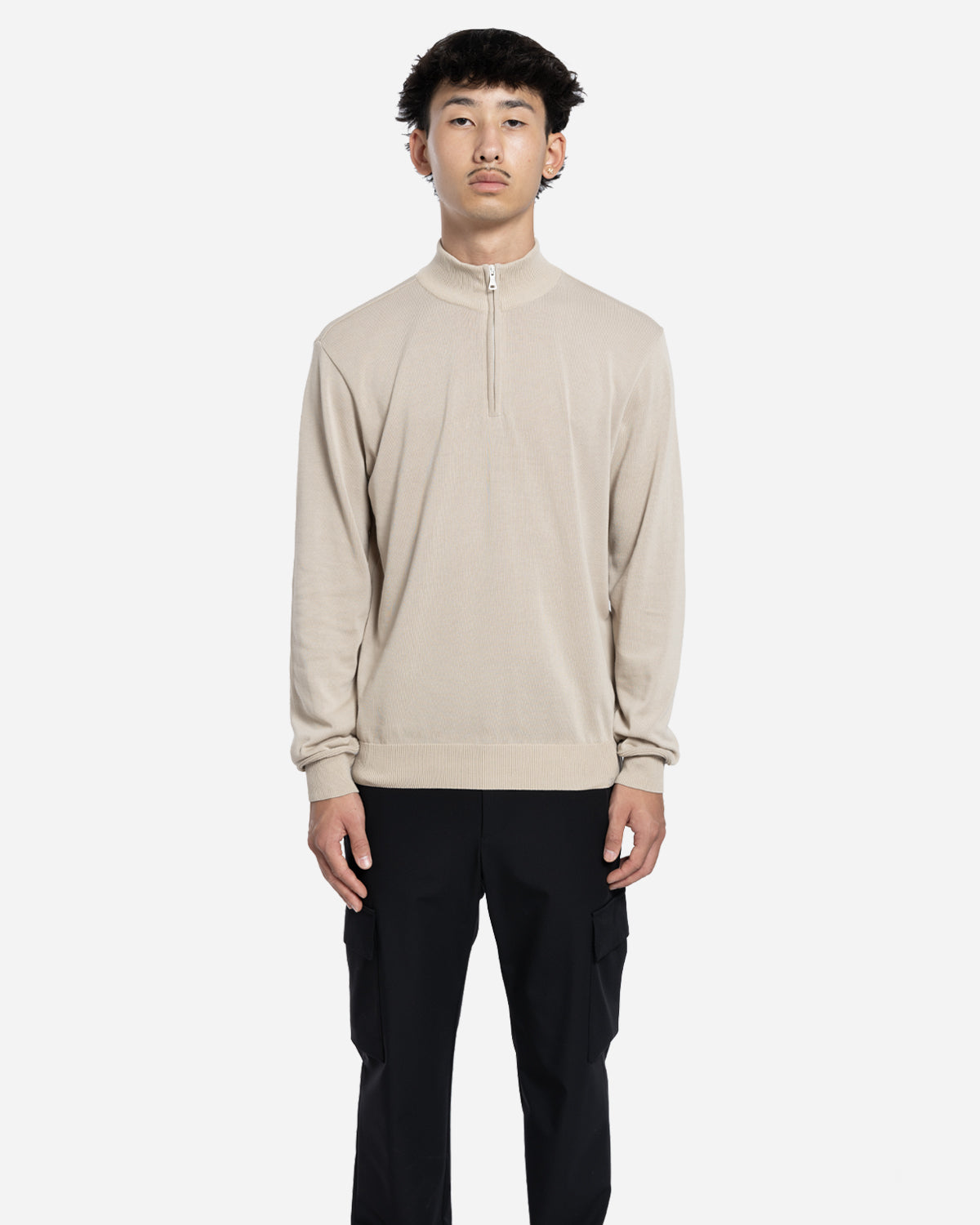 Pull Demi-Zip en Coton