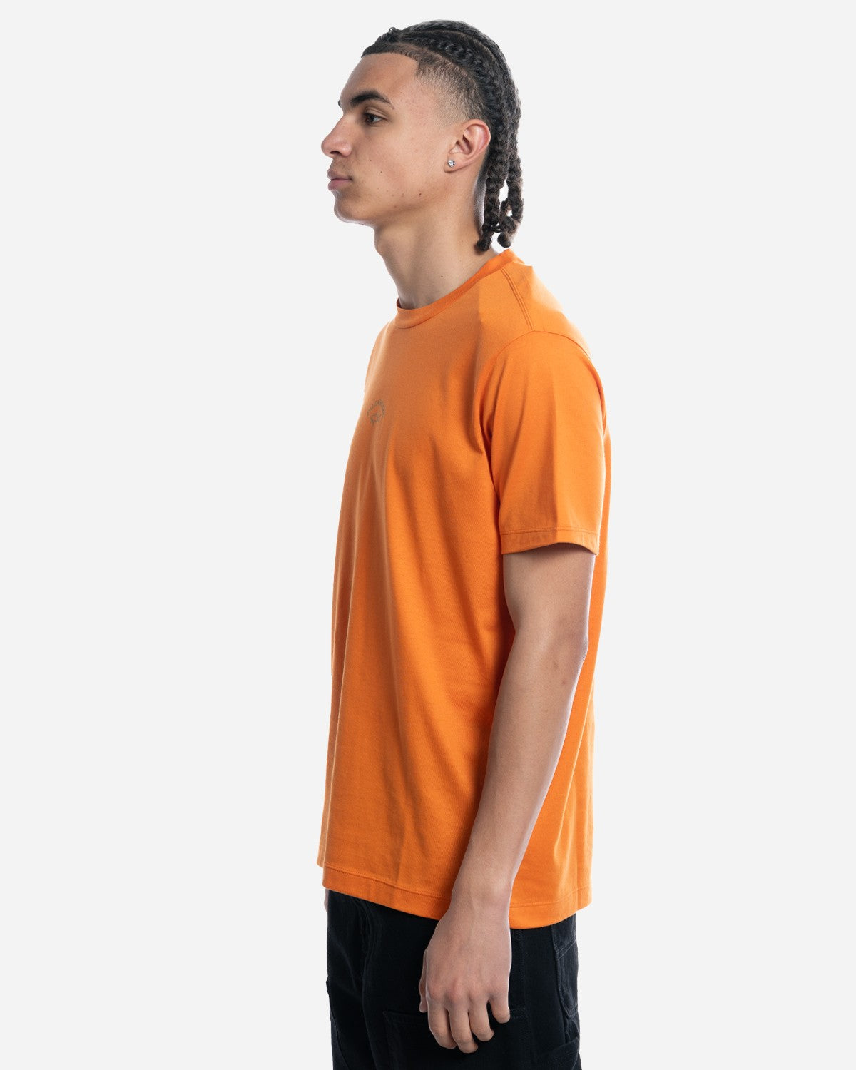 T-Shirt en Coton avec Logo Gold Reflex