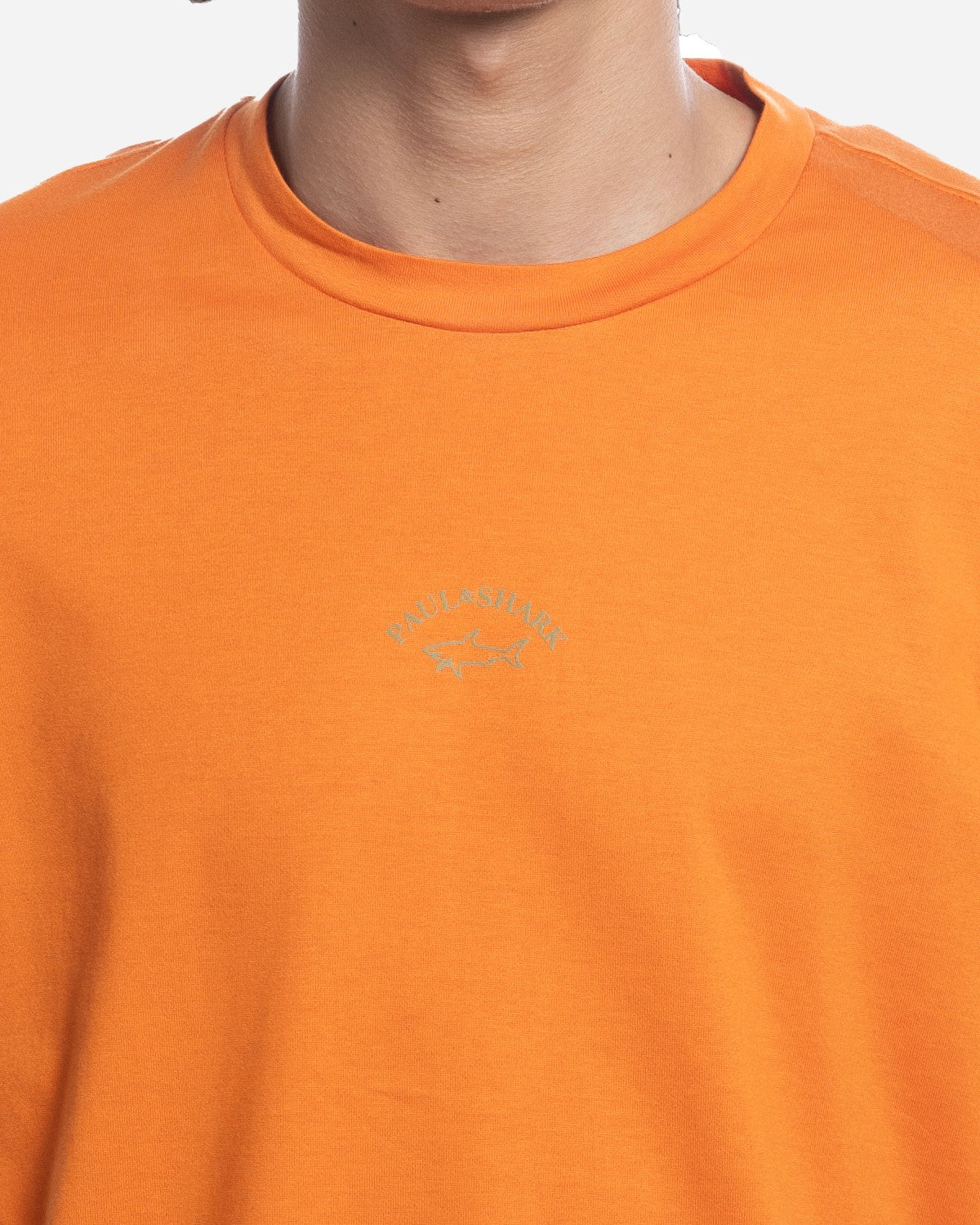 T-Shirt en Coton avec Logo Gold Reflex