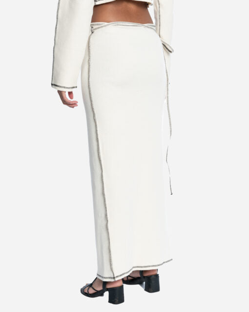 Garble Wrap Skirt