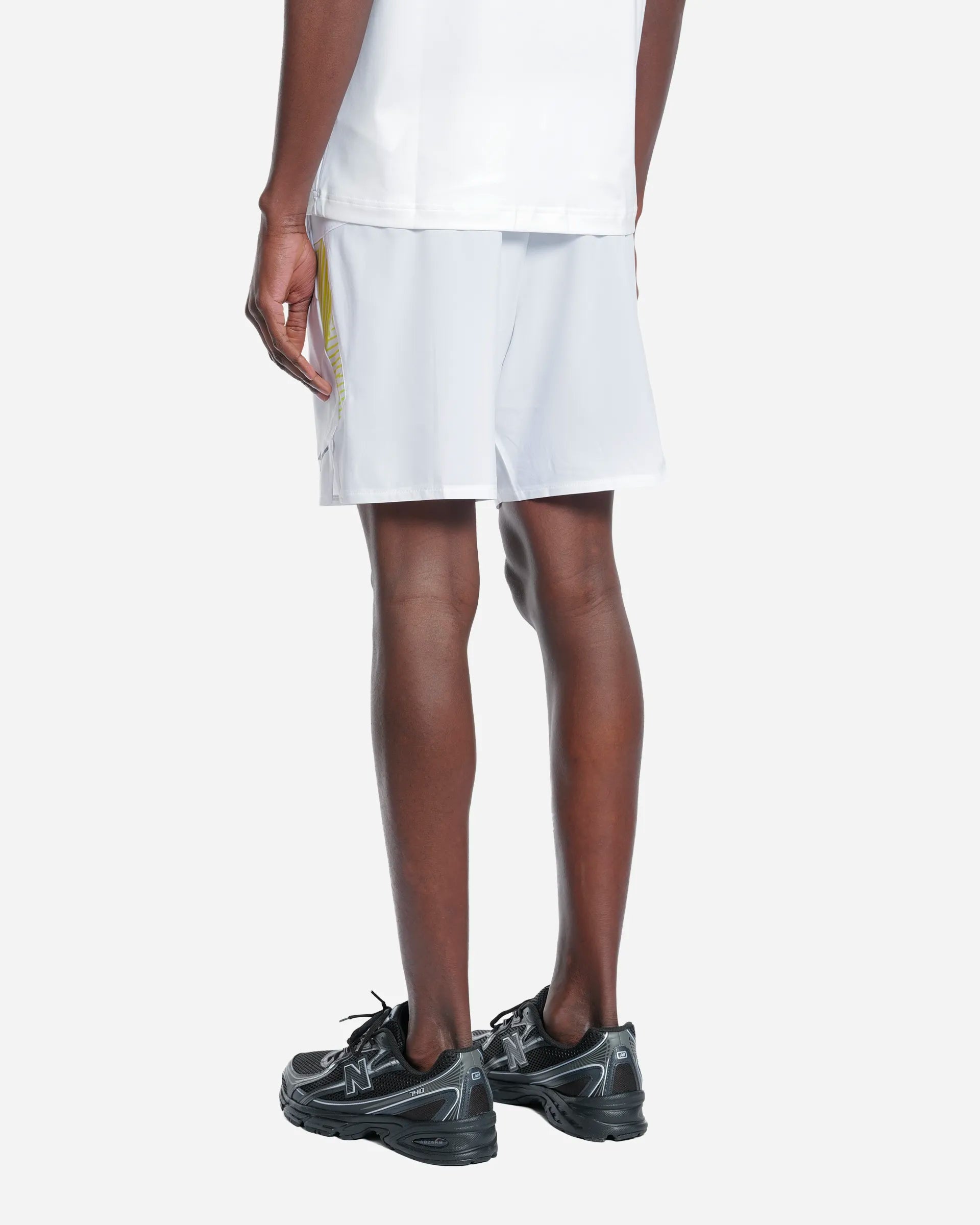 Tennis 7 Inches Amplify Short White/Bleu/Vert