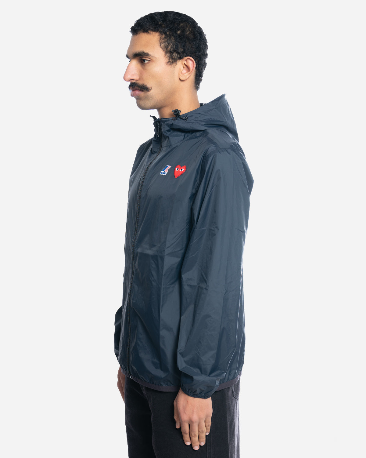 CDG Play x K-Way Full-Zip Jacket Navy