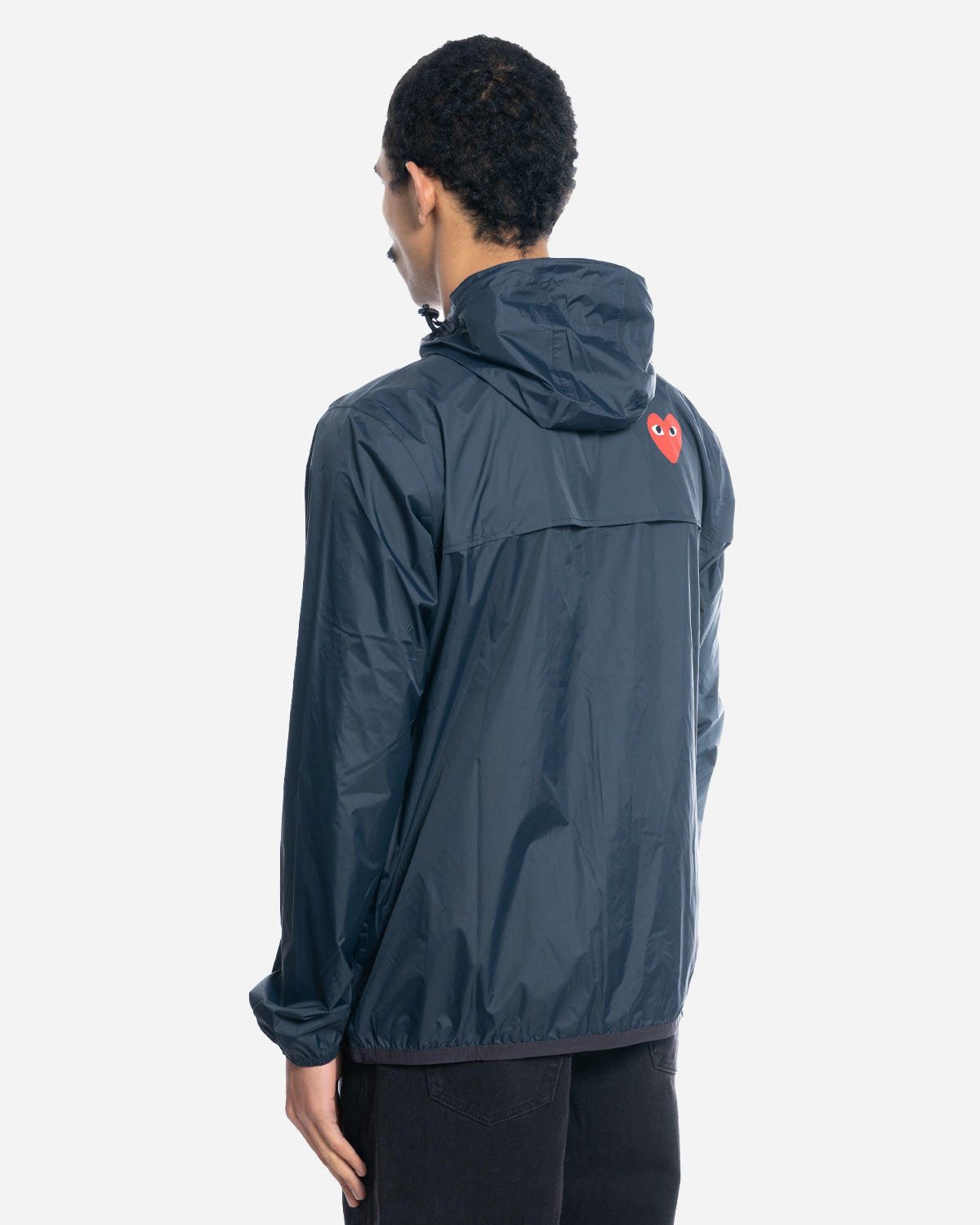 CDG Play x K-Way Full-Zip Jacket Navy
