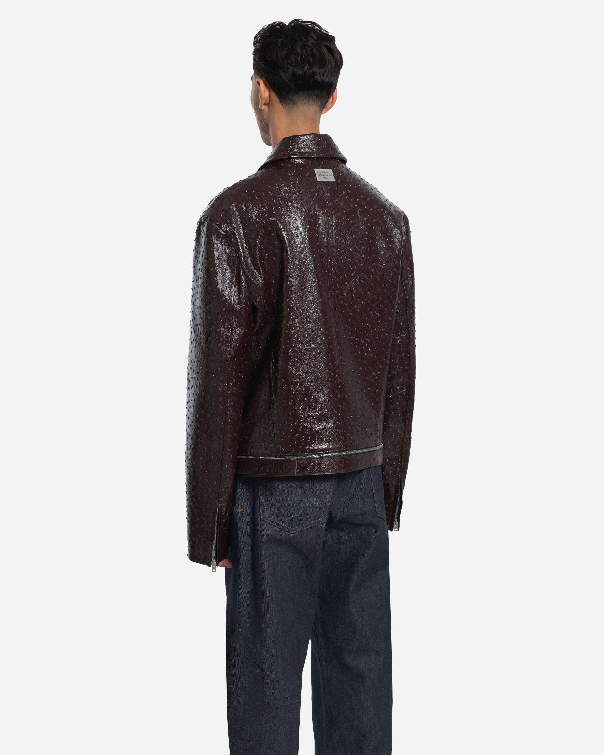 Veste en Cuir Grainé