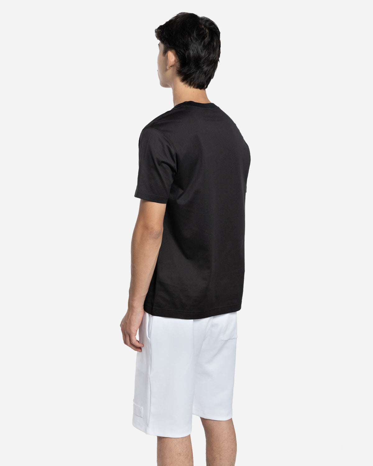 T-shirt en Coton avec Logo Brodé