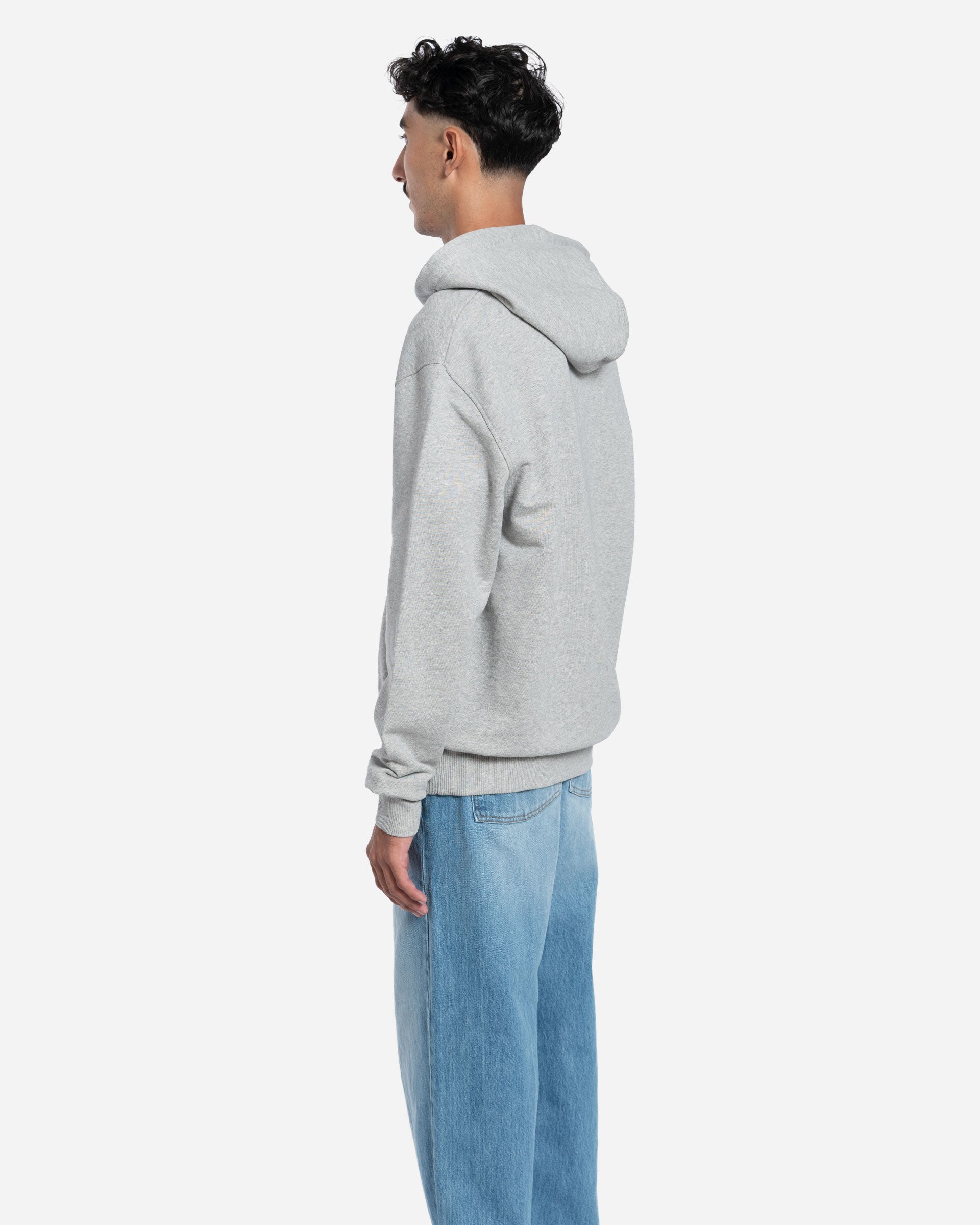 Hoodie Zippé Ami De Coeur En Coton Gris