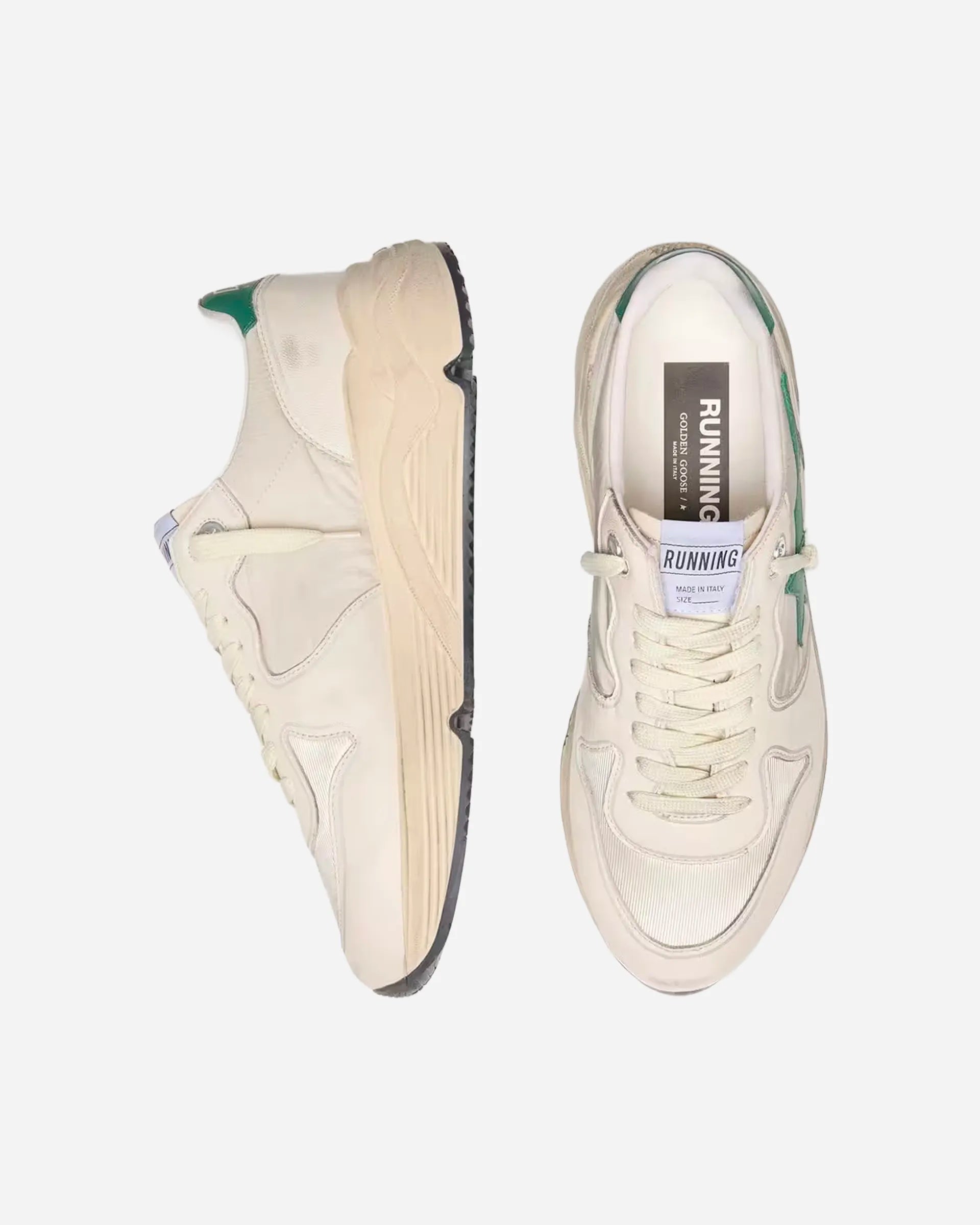 Running Sole Butter Cream/Green
