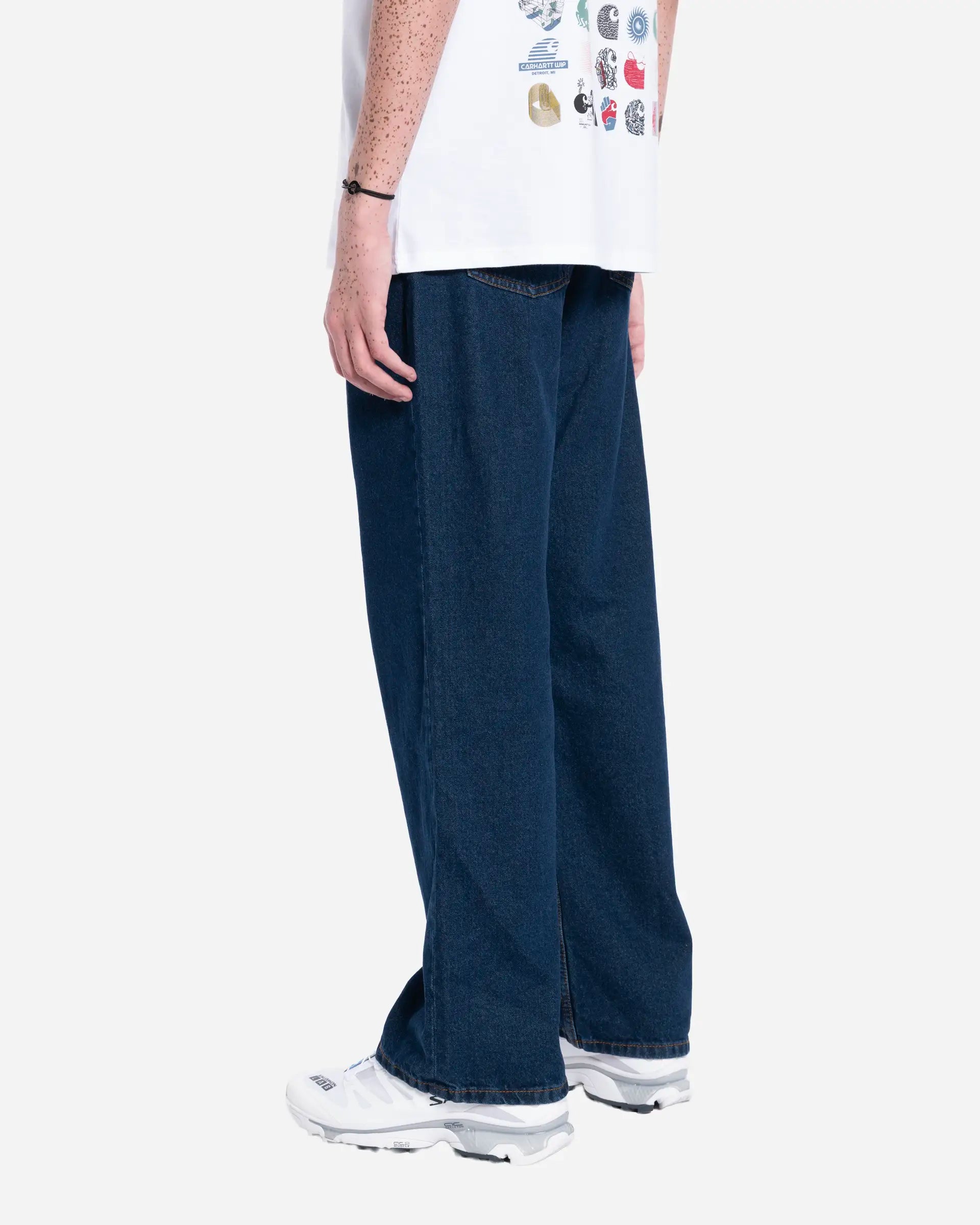 Jean Bleu Coupe Large en Coton