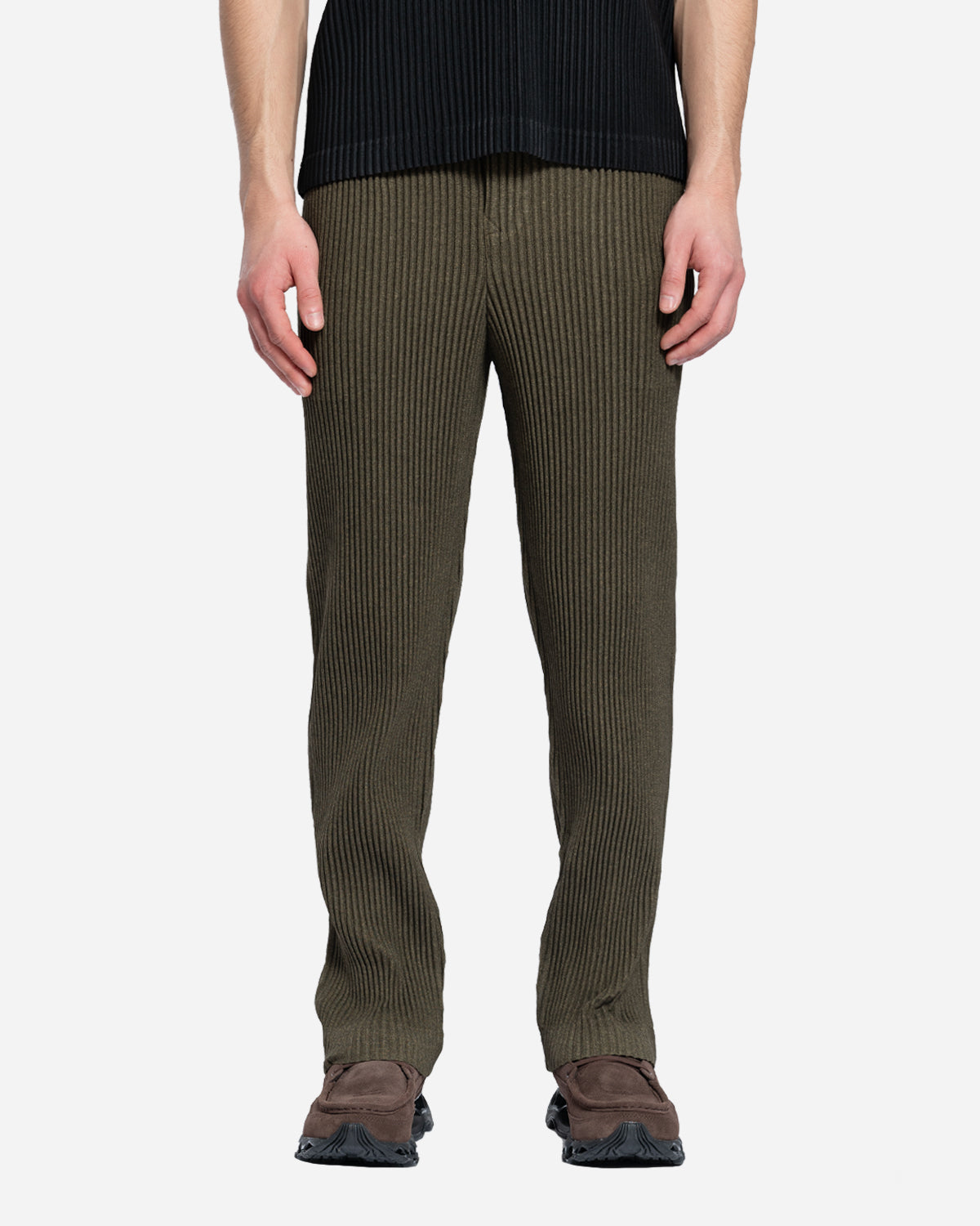 Pantalon Slim Plissé