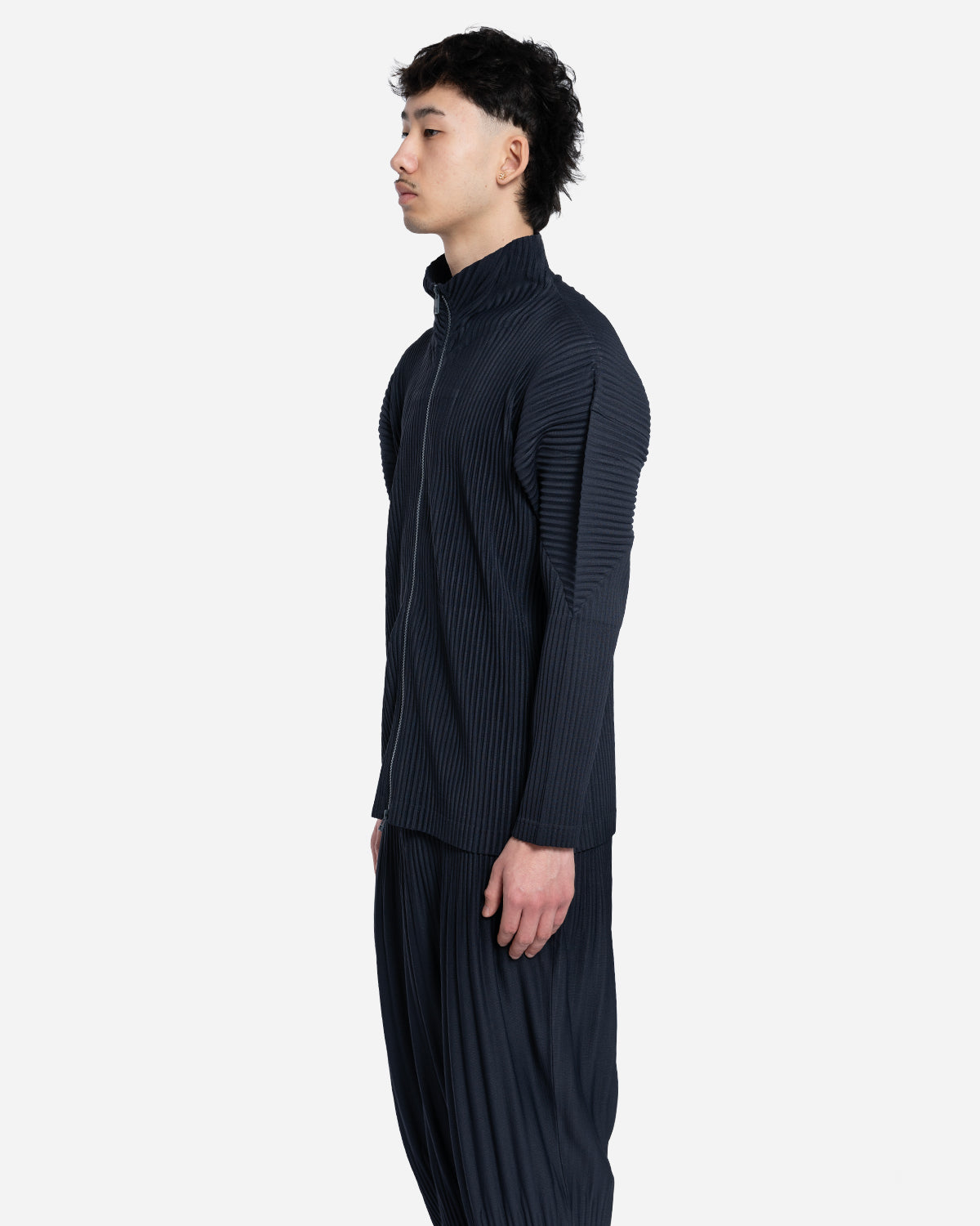 Veste Zippée Plissée