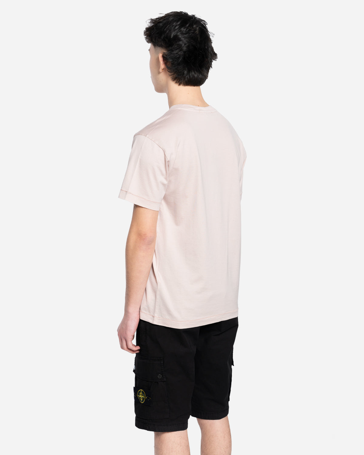T-Shirt à Écusson Rose