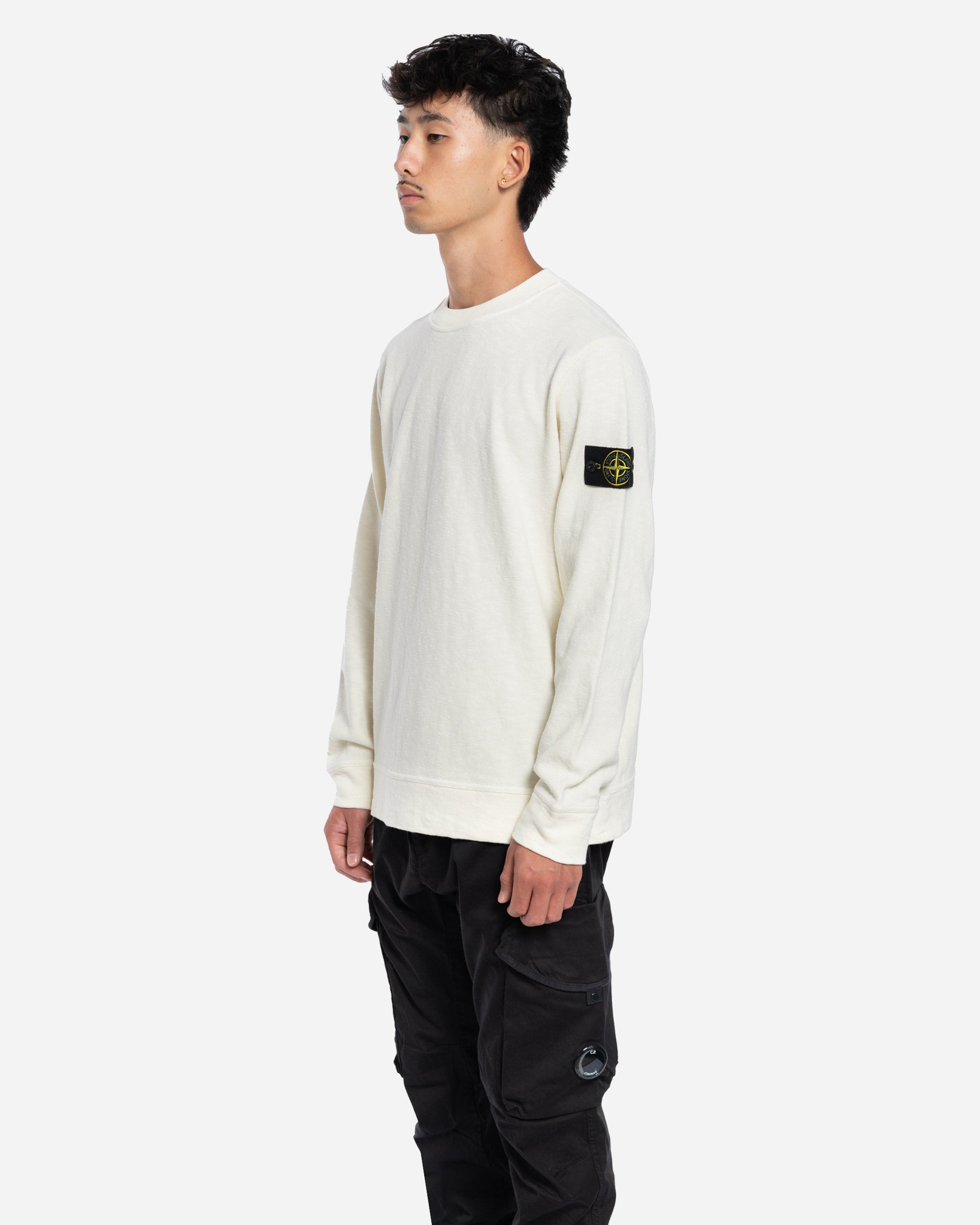 Sweatshirt Ras-Du-Cou Ivoire