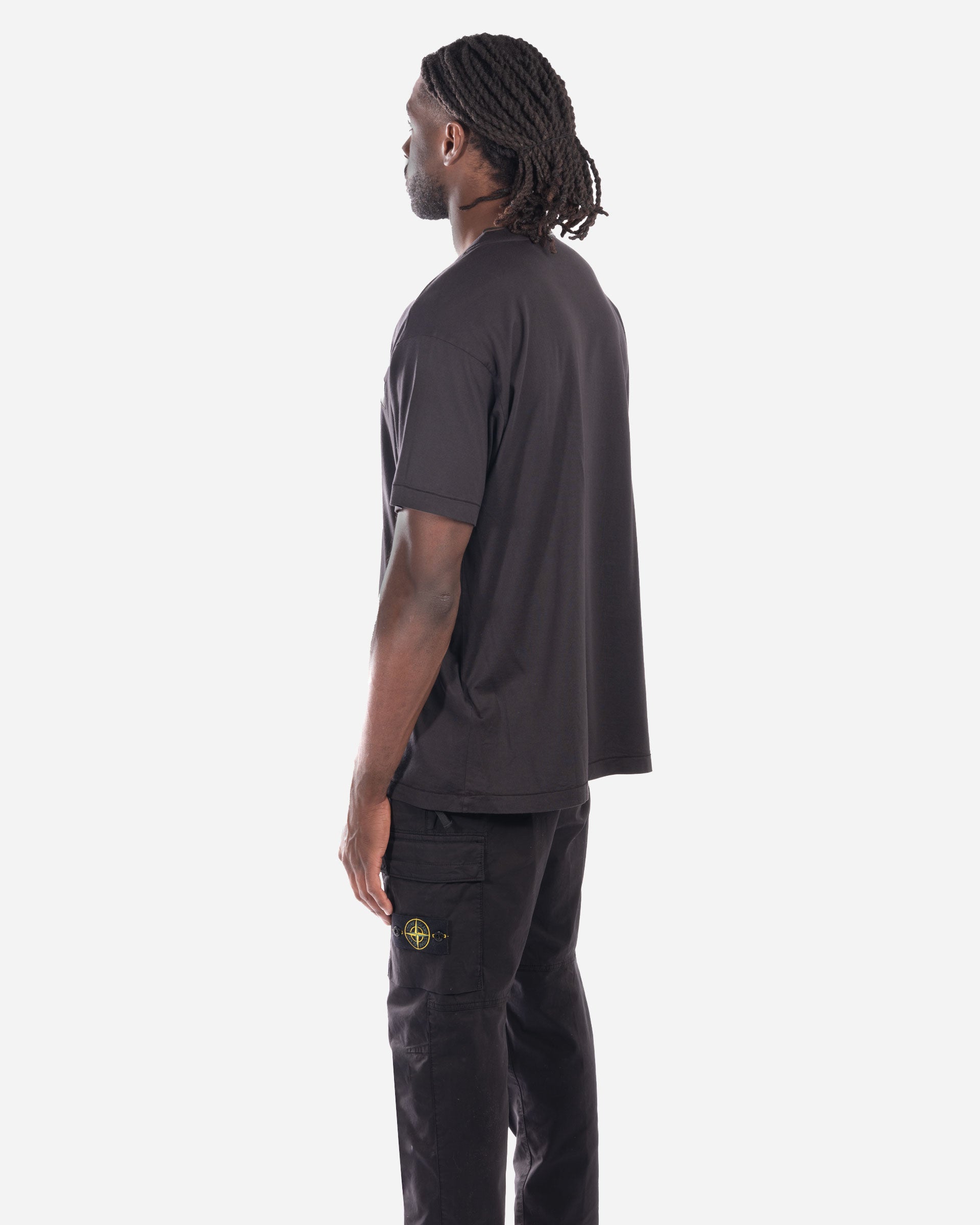 T-Shirt à Écusson Noir