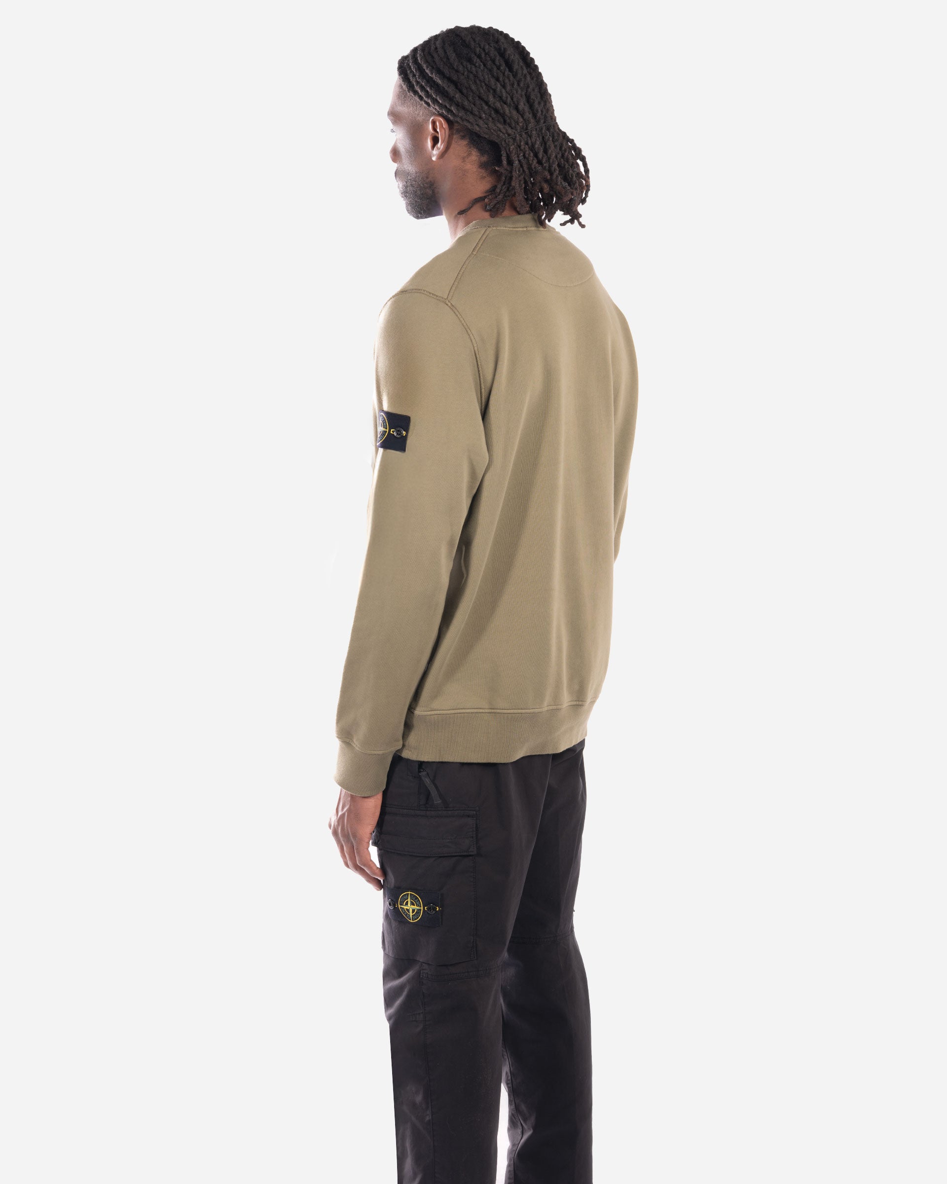 Sweatshirt Ras-du-Cou Military Green