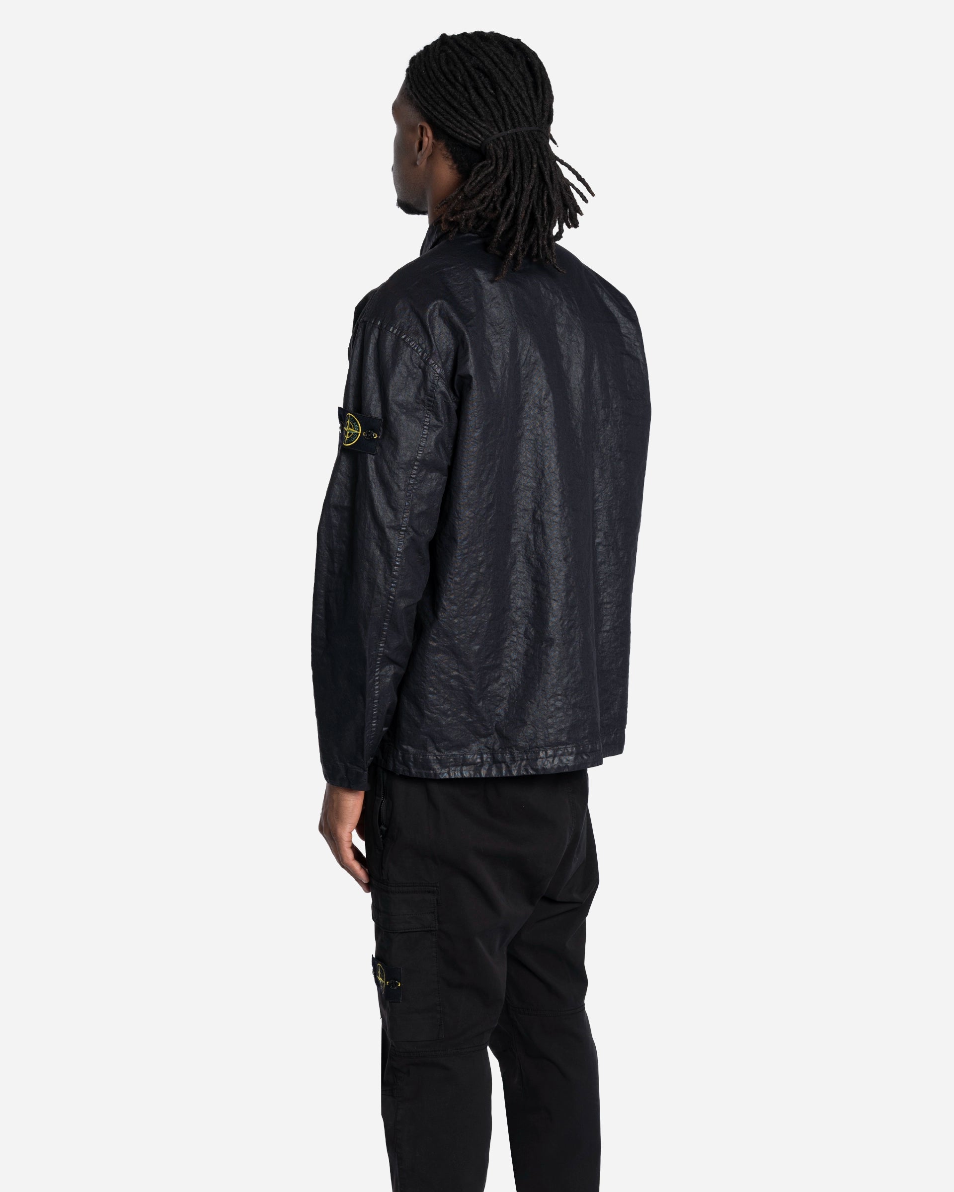 Surchemise en Tissu Nylon Panama Noire