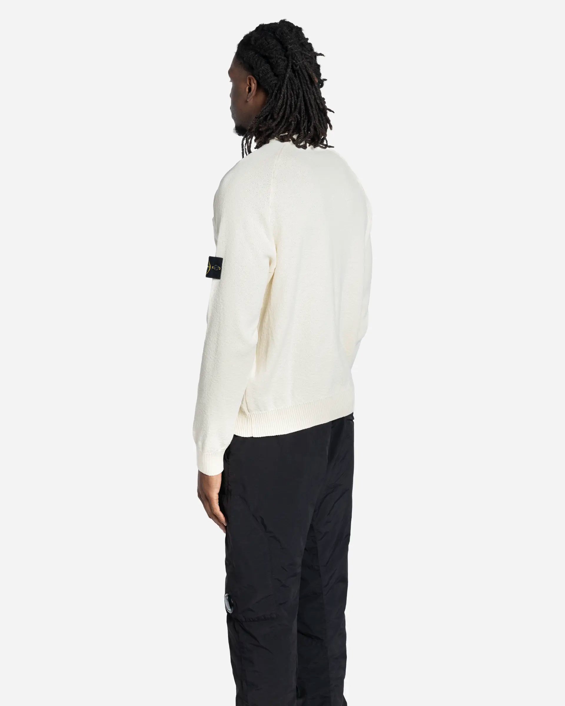 Pull Ras-Du-Cou avec Manches Raglan Ivory