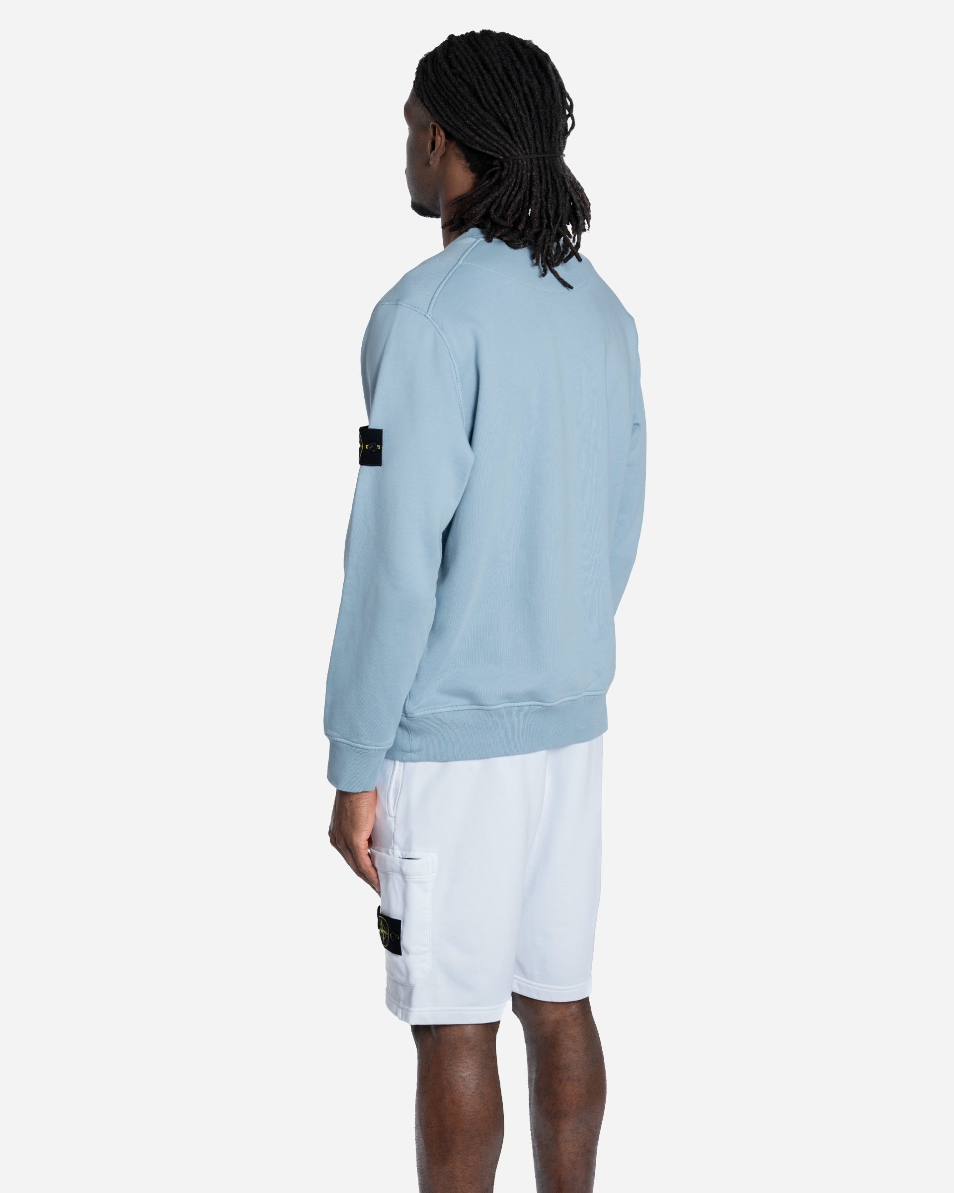 Sweatshirt Ras-du-Cou Bleu Poussière