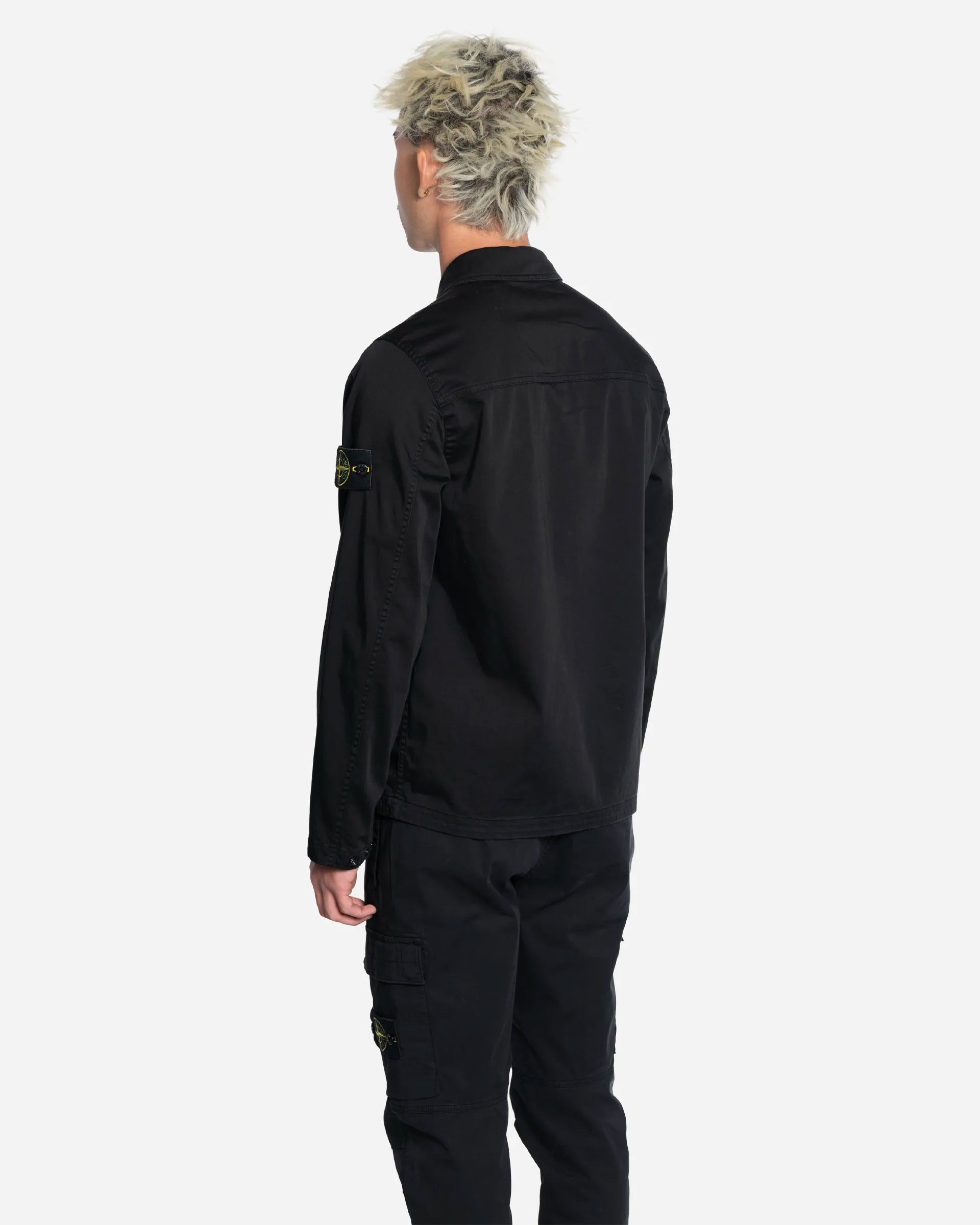 Surchemise Zippée en Coton Noir