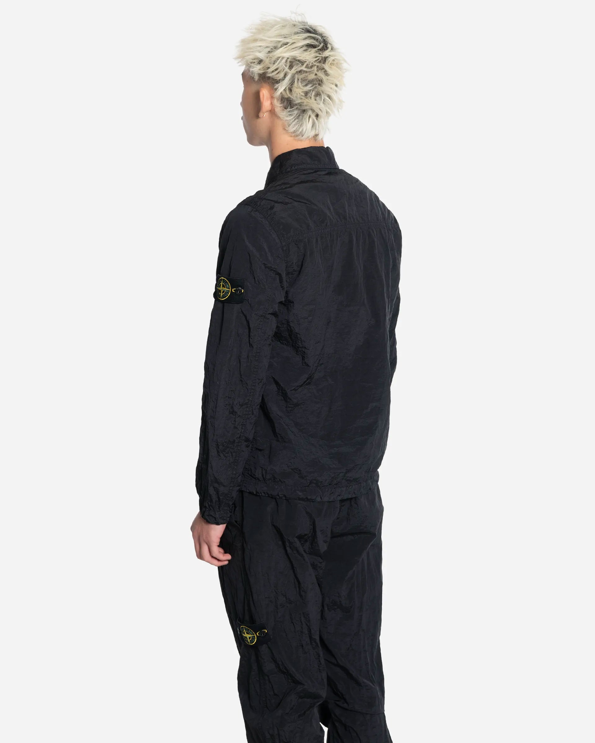 Surchemise Zippée en Nylon Black