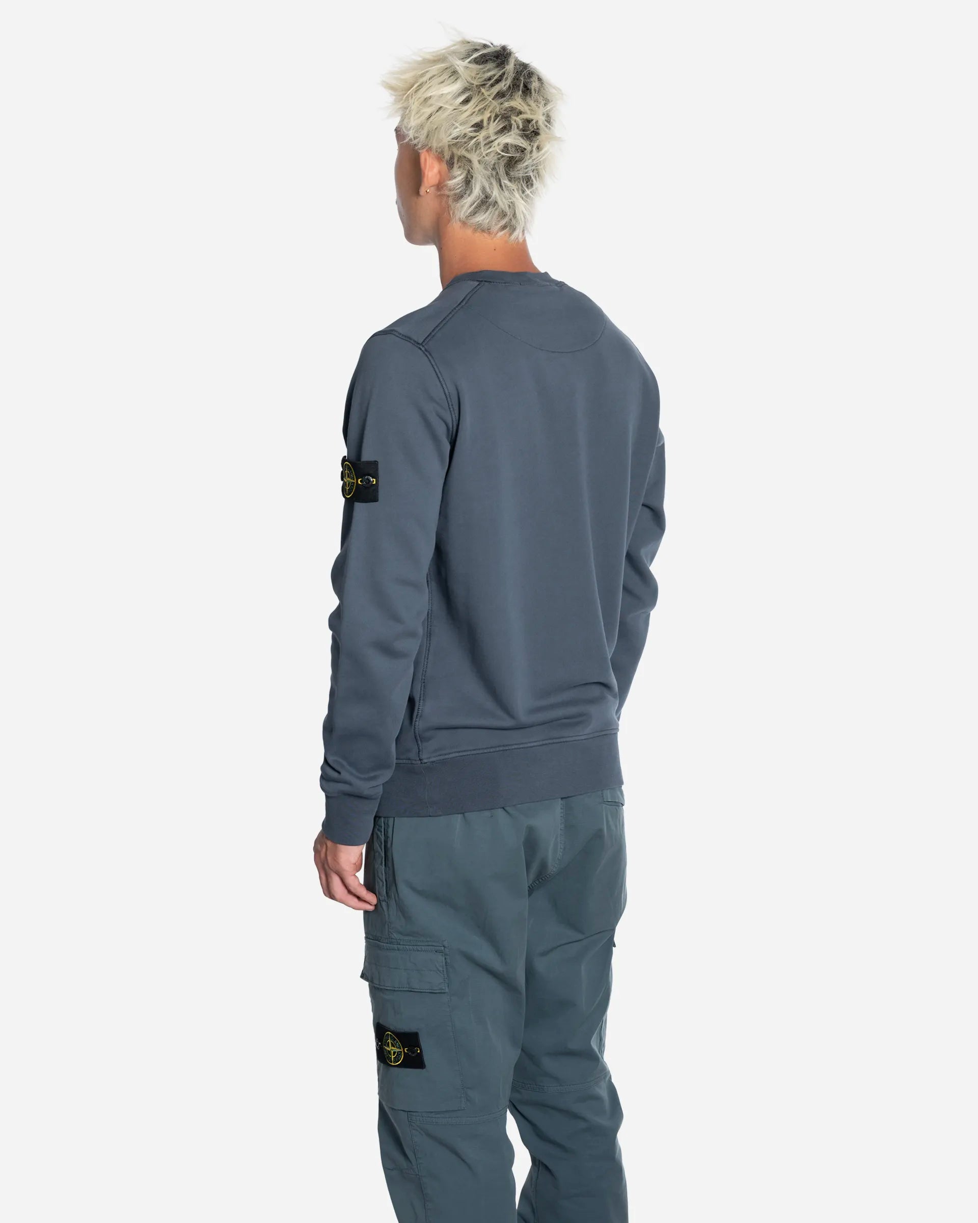 Sweatshirt Ras-du-Cou avec Manches Raglan Slate Blue