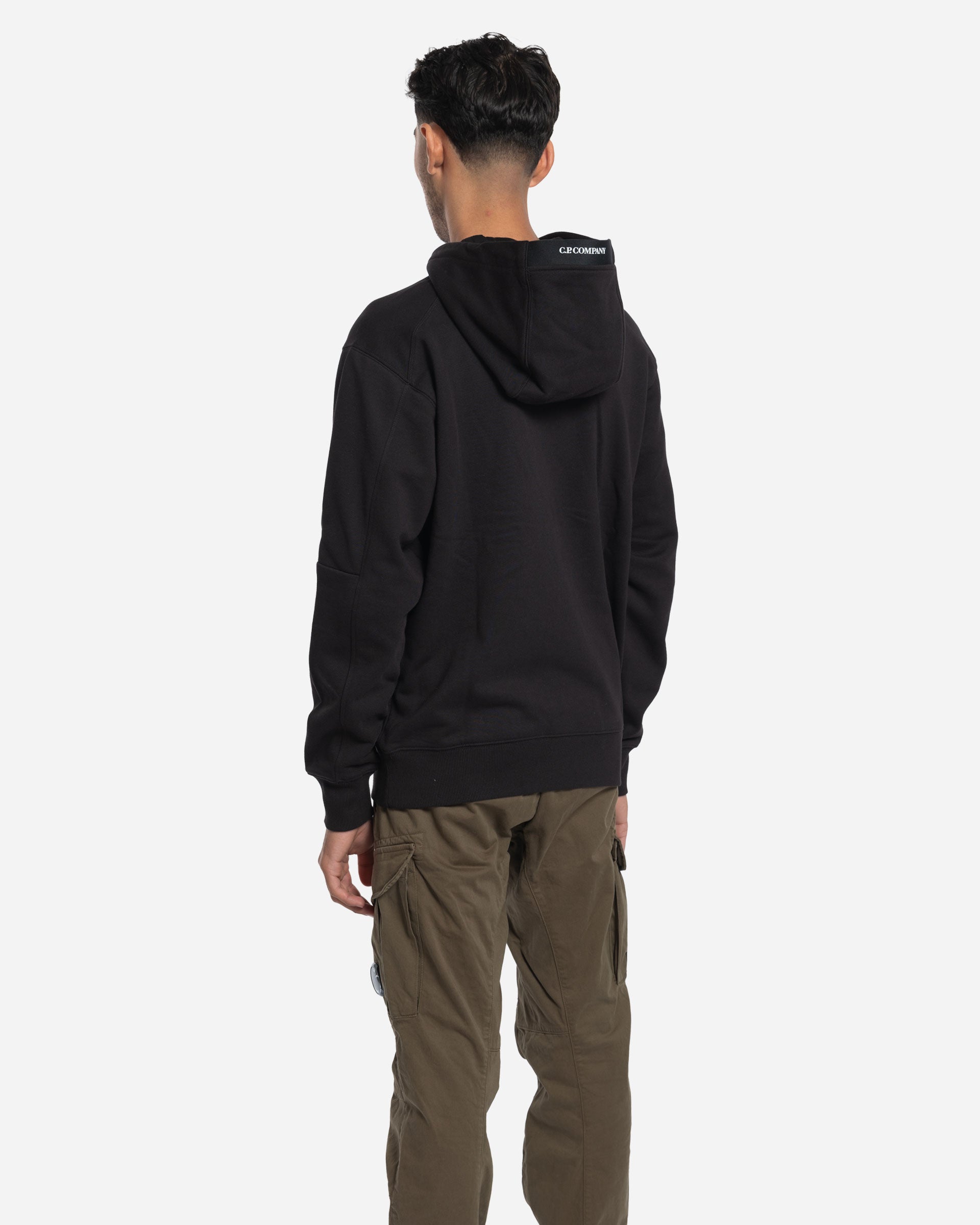 Sweatshirt à Capuche en Coton Brossé