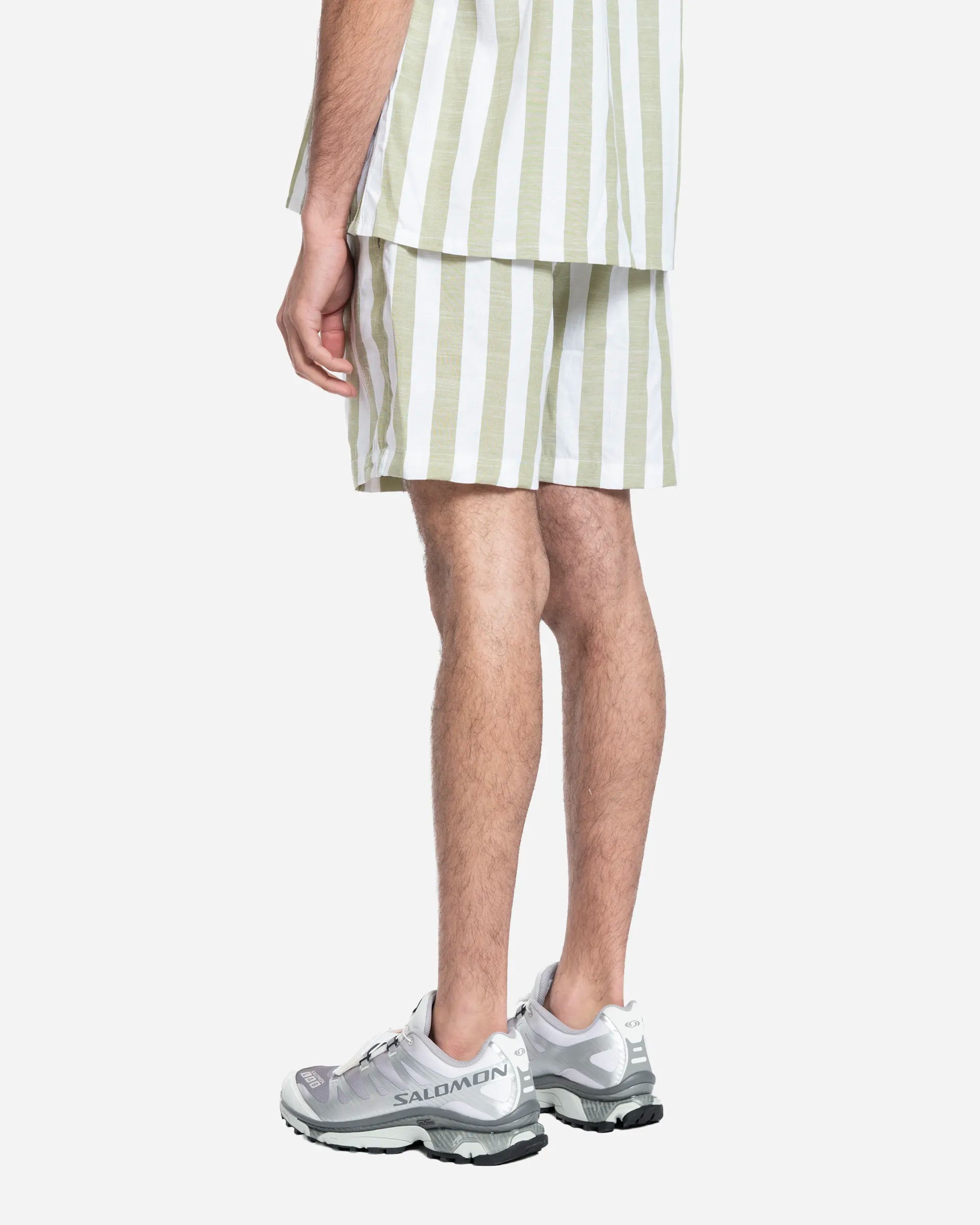 Green Seseh Striped Shorts