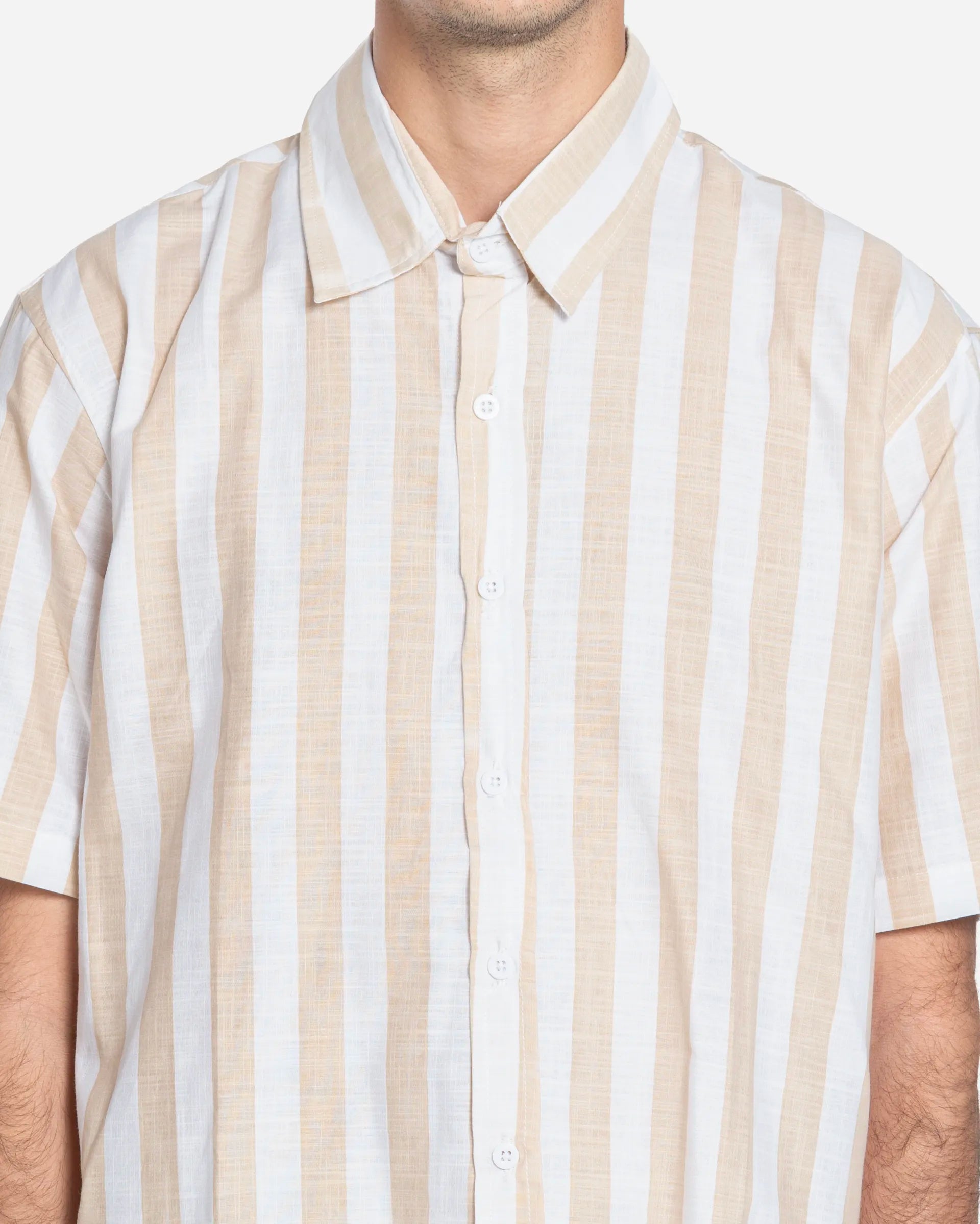 Seseh Short-Sleeved Shirt Beige
