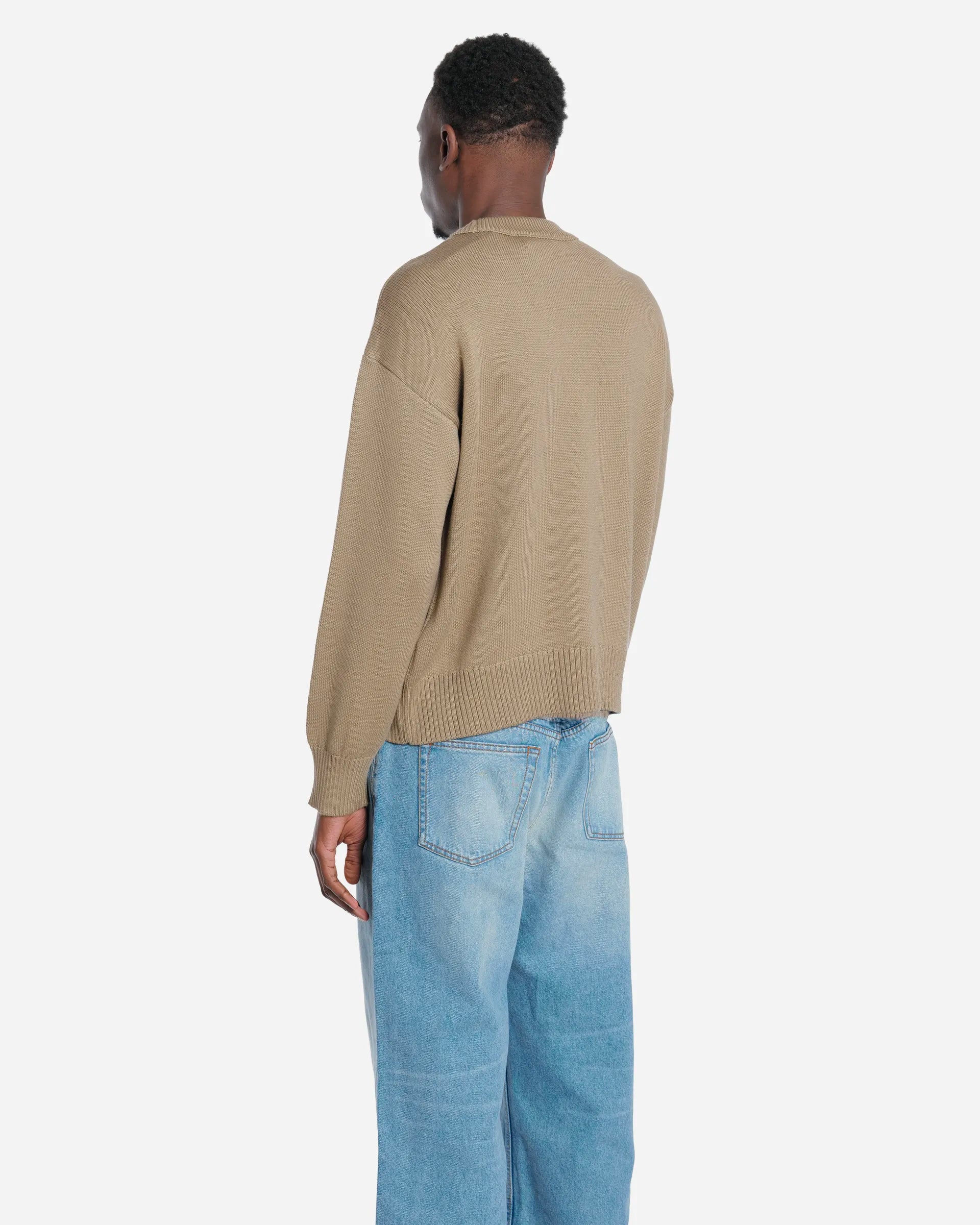 Pull Col Rond Ami de Coeur en Laine et Coton