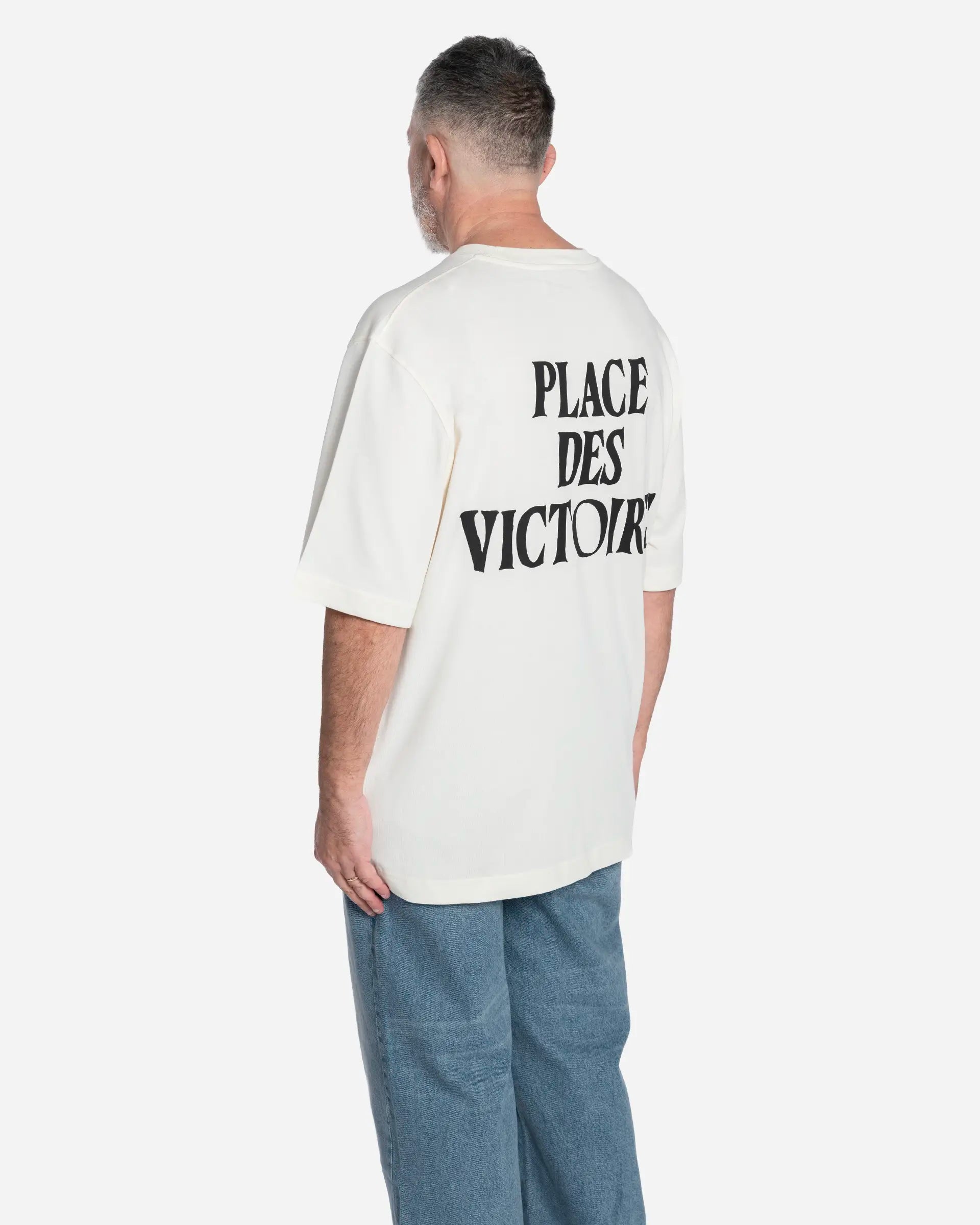 T-shirt Blanc Imprimé Place Des Victoires