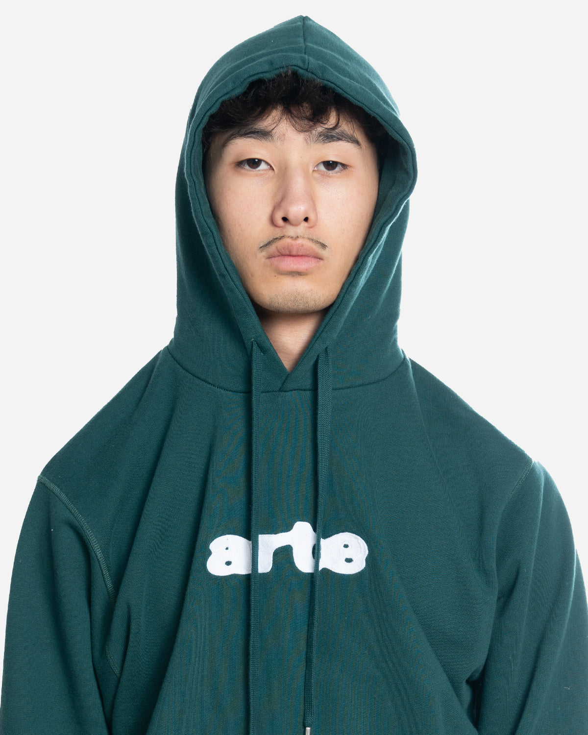 arte marque hoodie embroidery logo capuche green