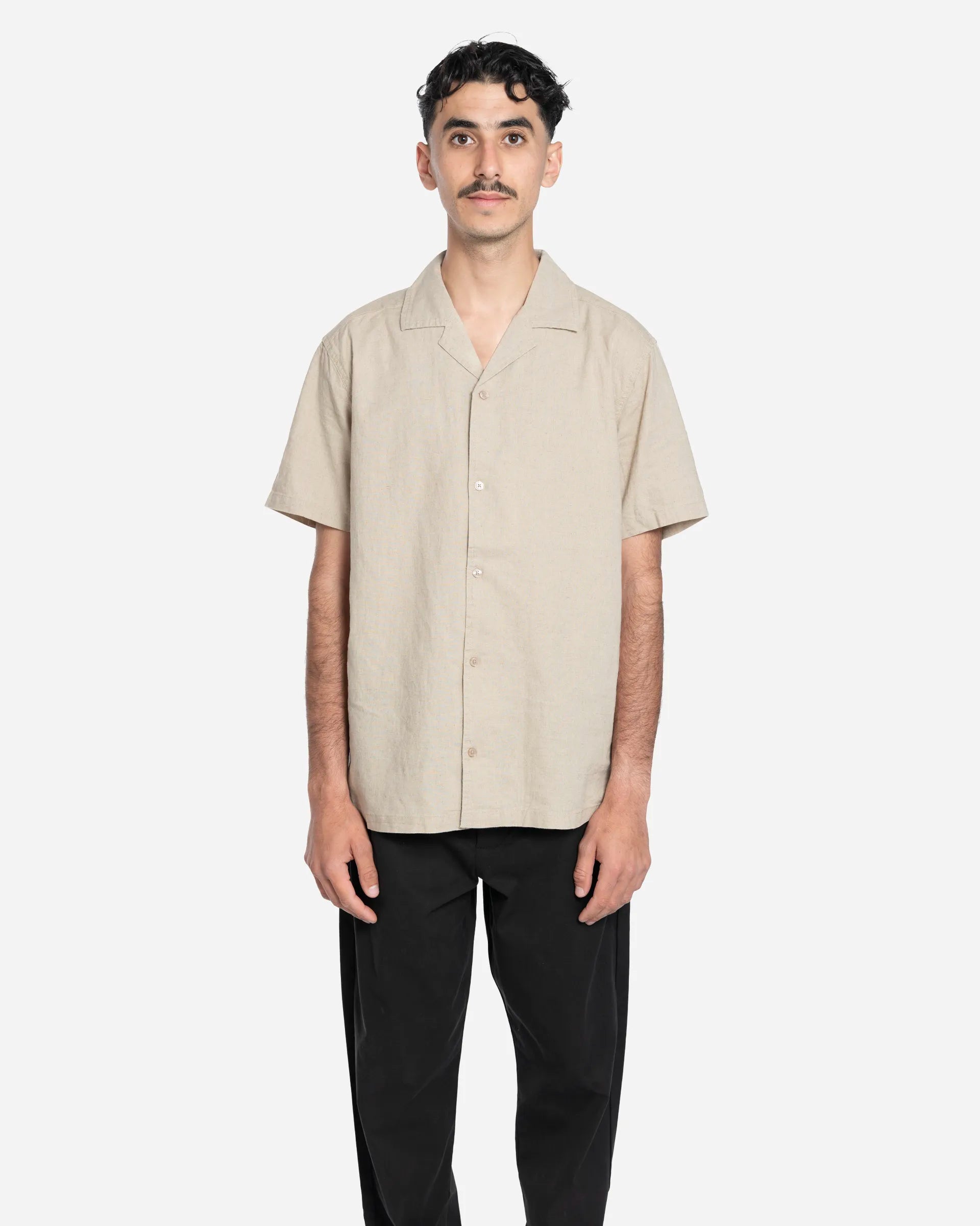 Chemise à Manches Courtes en Lin Timo