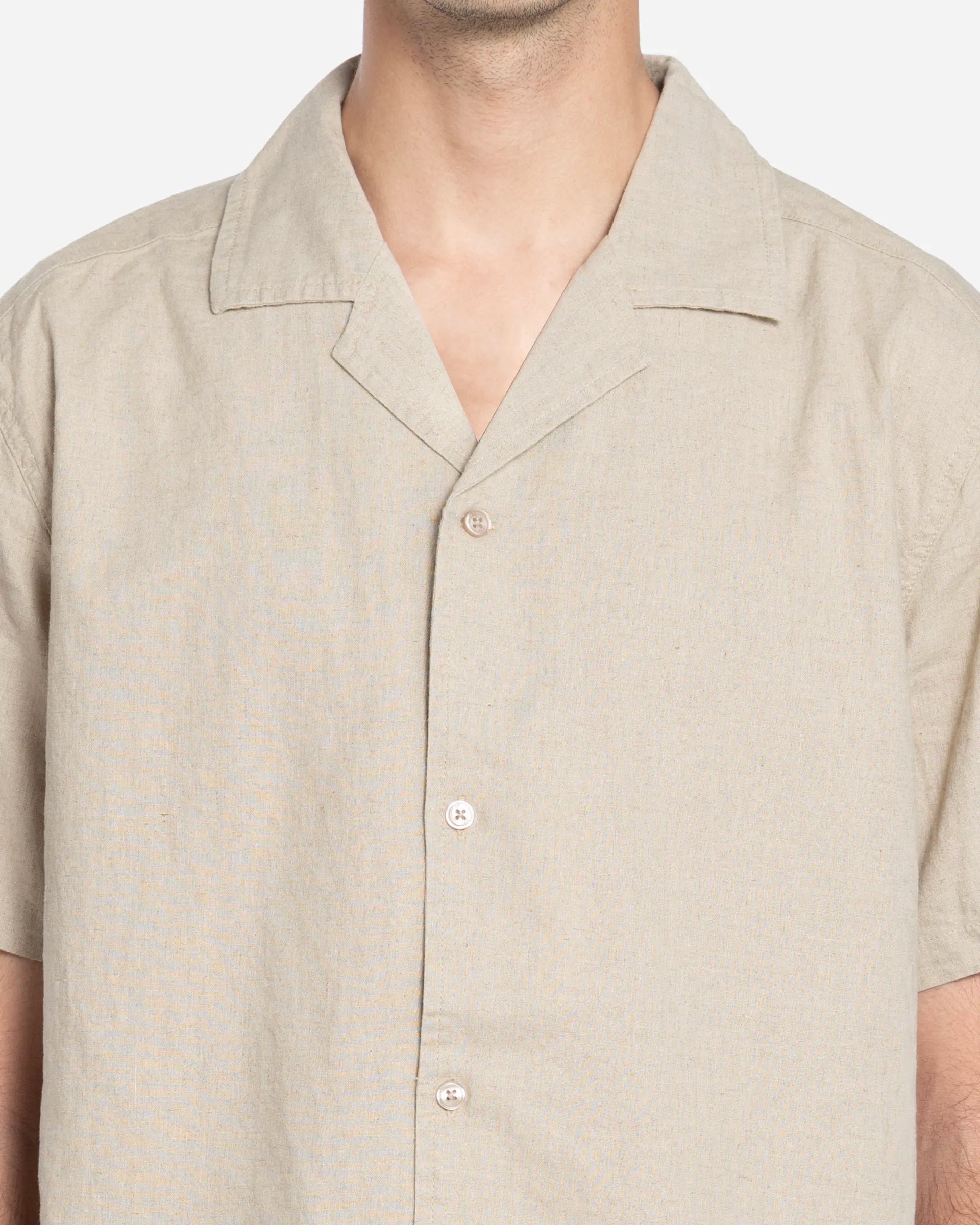 Chemise à Manches Courtes en Lin Timo