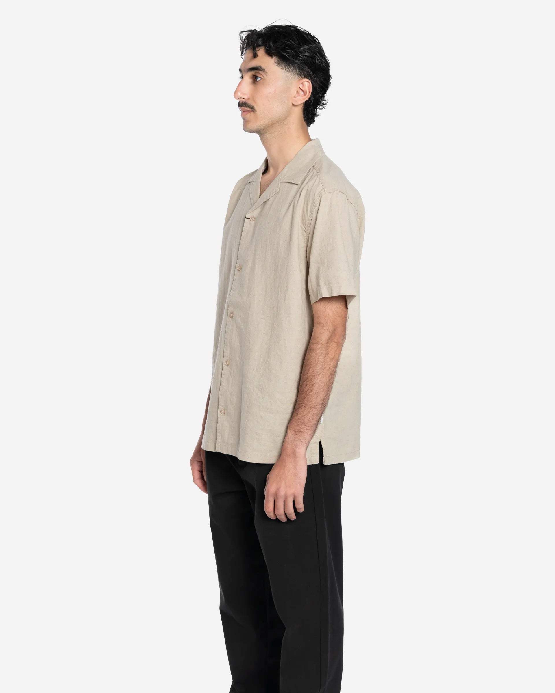Chemise à Manches Courtes en Lin Timo