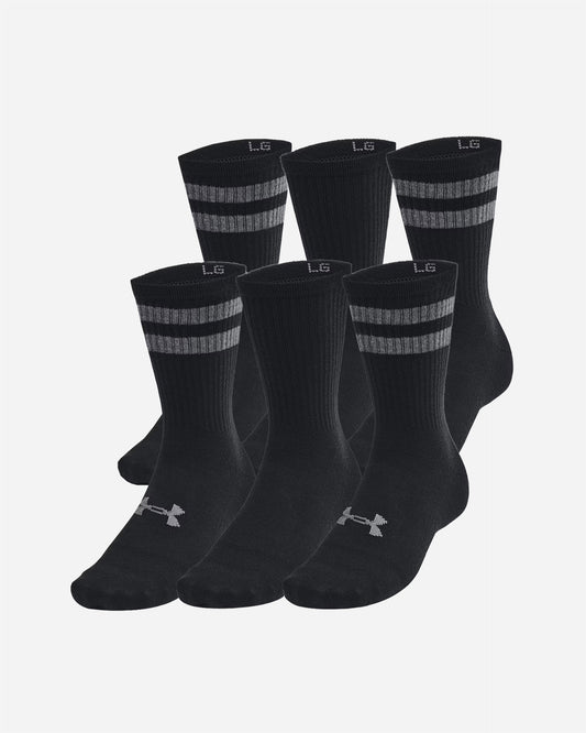 Lot de 6 Paires de Chaussettes Hautes UA Essential