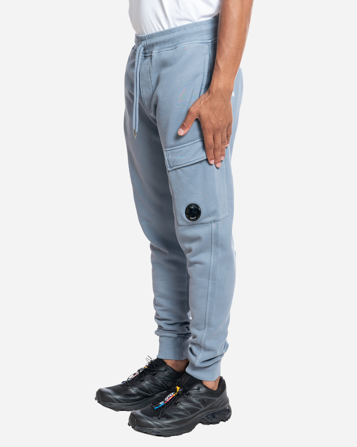 Diagonal Raised Fleece Cargo Sweatpants Anatolia