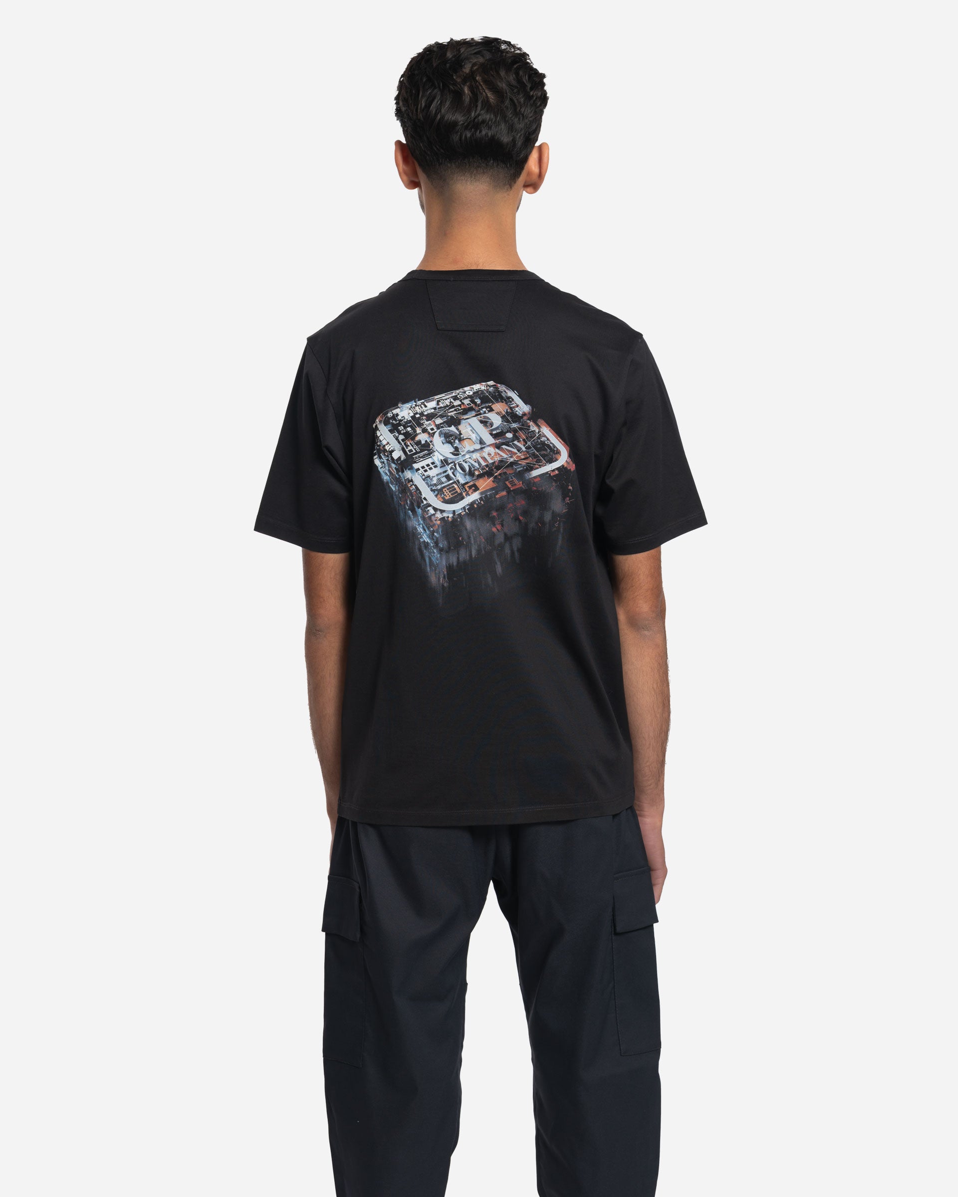 T-Shirt à Badge Metropolis Series Mercerized Jersey