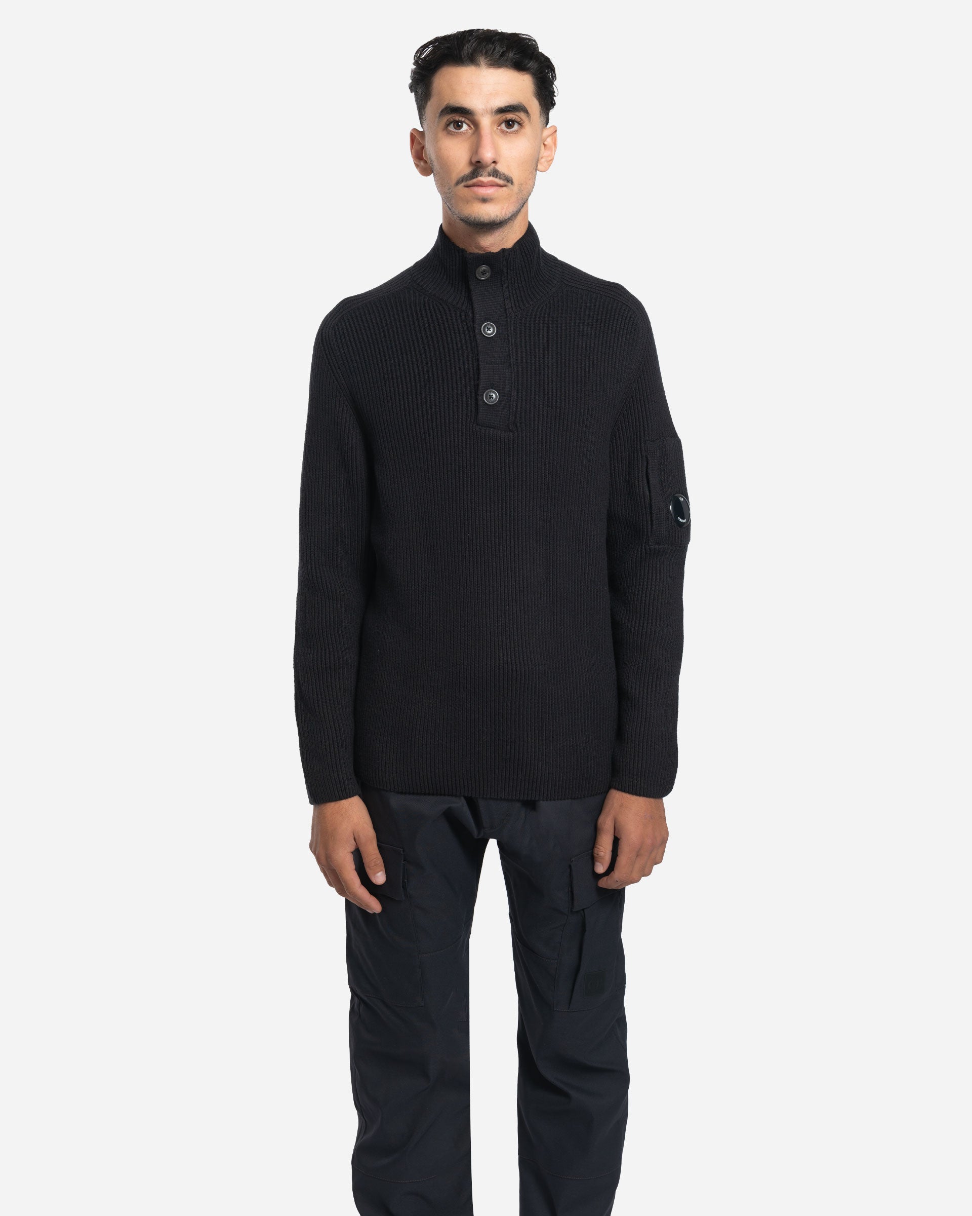 Pull Côtelé Semi-Boutonné