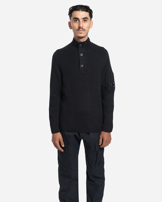 Pull Côtelé Semi-Boutonné